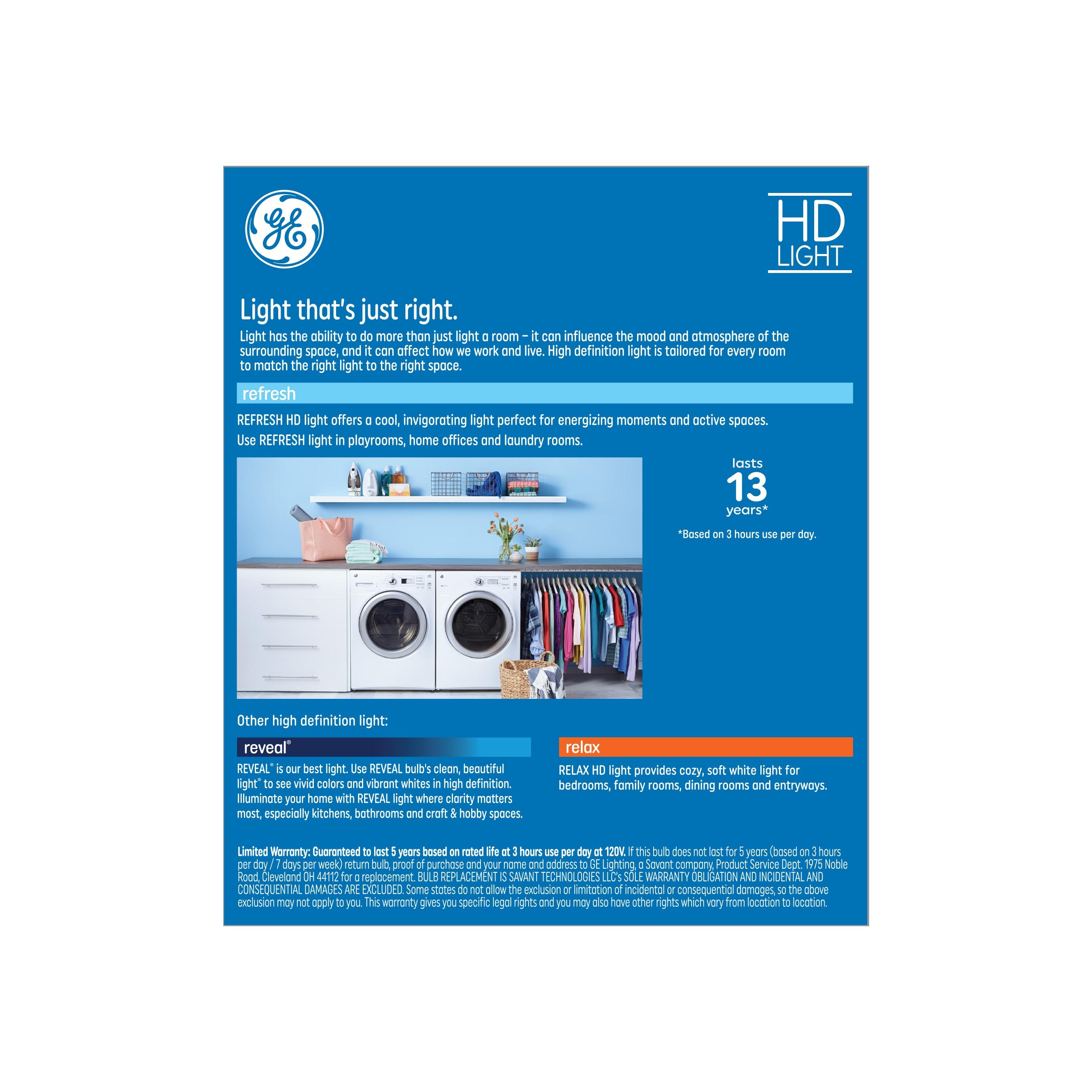 GE Refresh HD 60-Watt EQ ST19 Daylight Medium Base (e-26) Dimmable LED Decorative Light Bulb (4-Pack) Item #4977789 Model #9313022