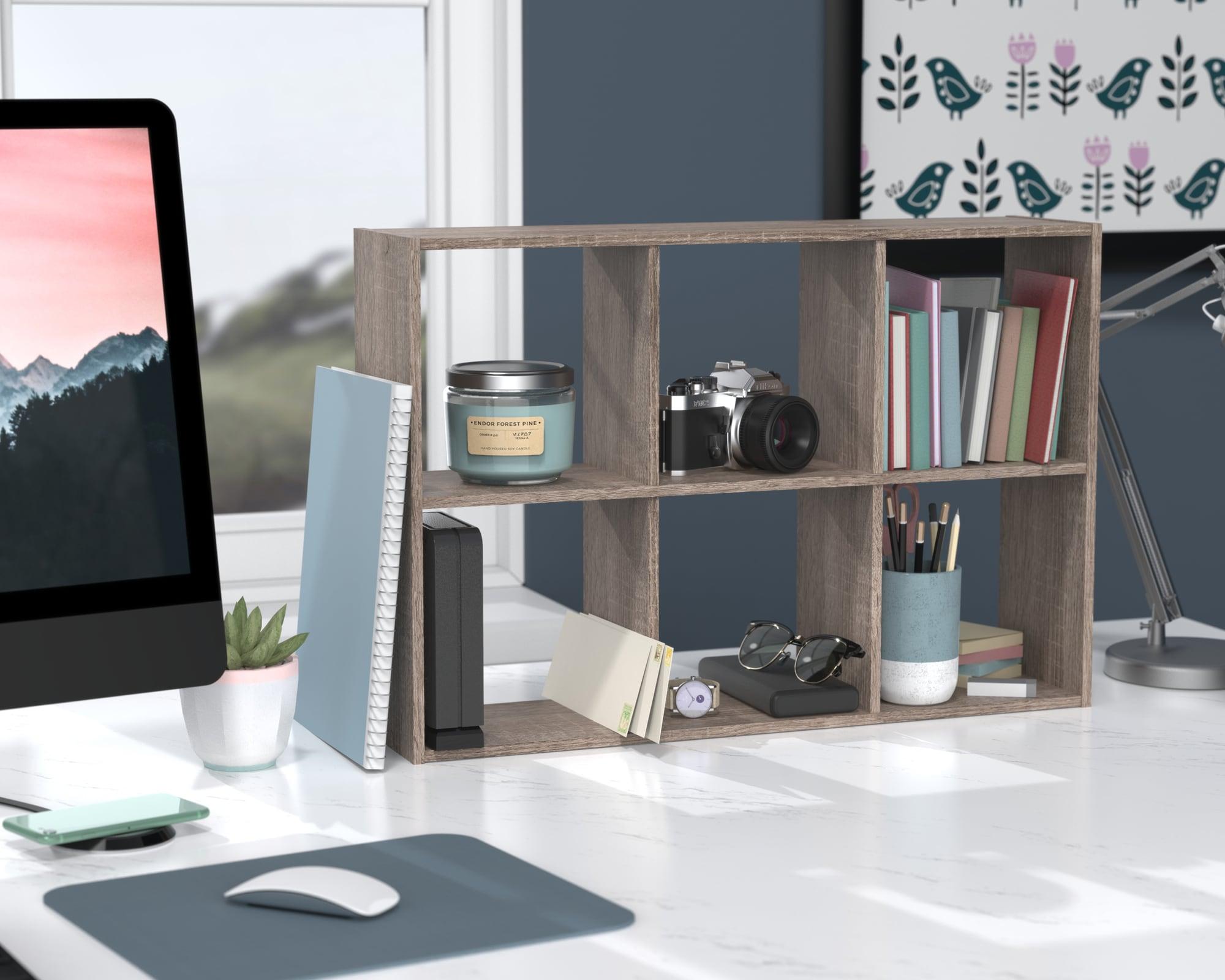 Mini 6-Cube Desktop or Wall Mounted Bookcase