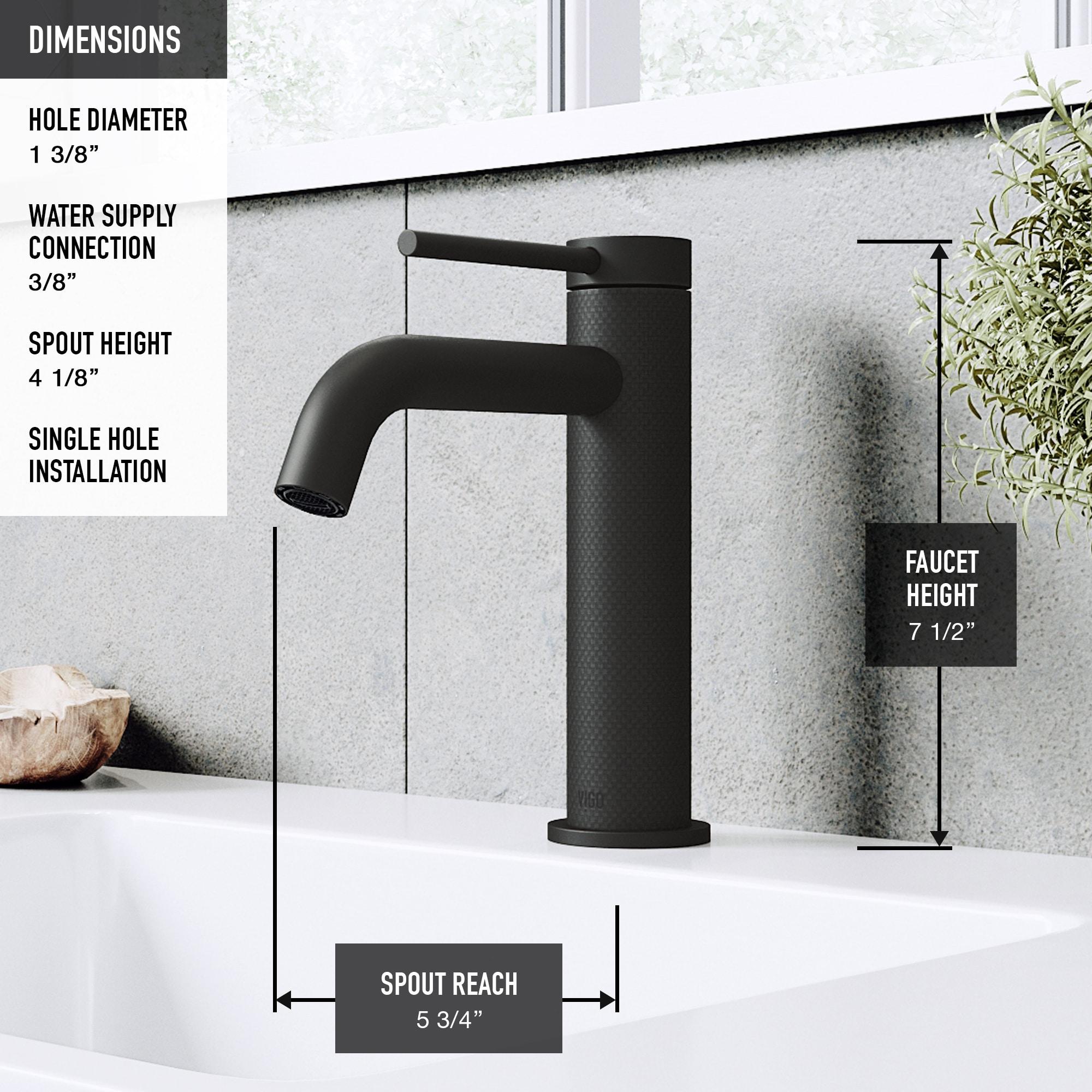 Madison 8" H Single Handle Single Hole Bathroom Faucet