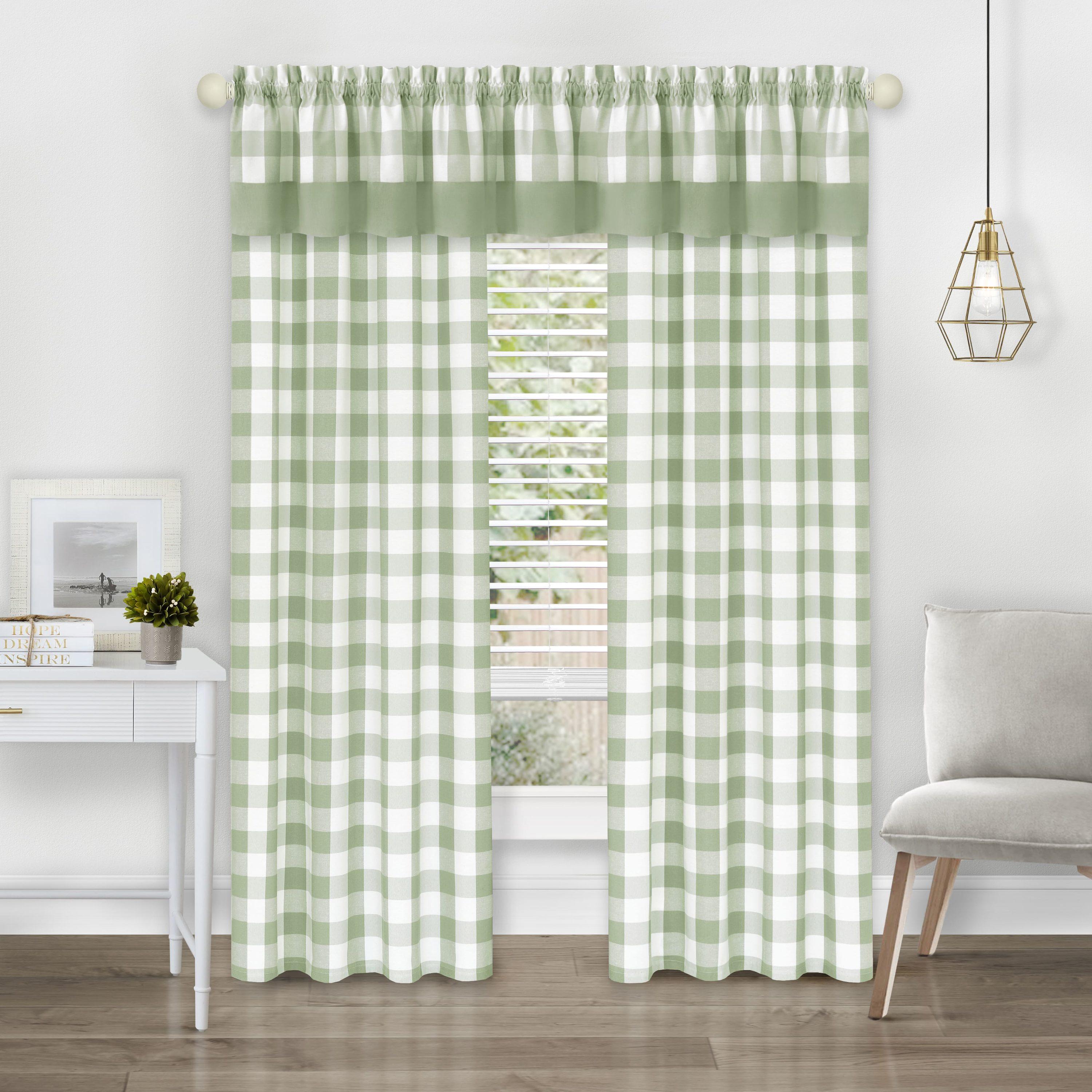 42 x 84 in. Hunter Rod Pocket Window Curtain Panel, Green