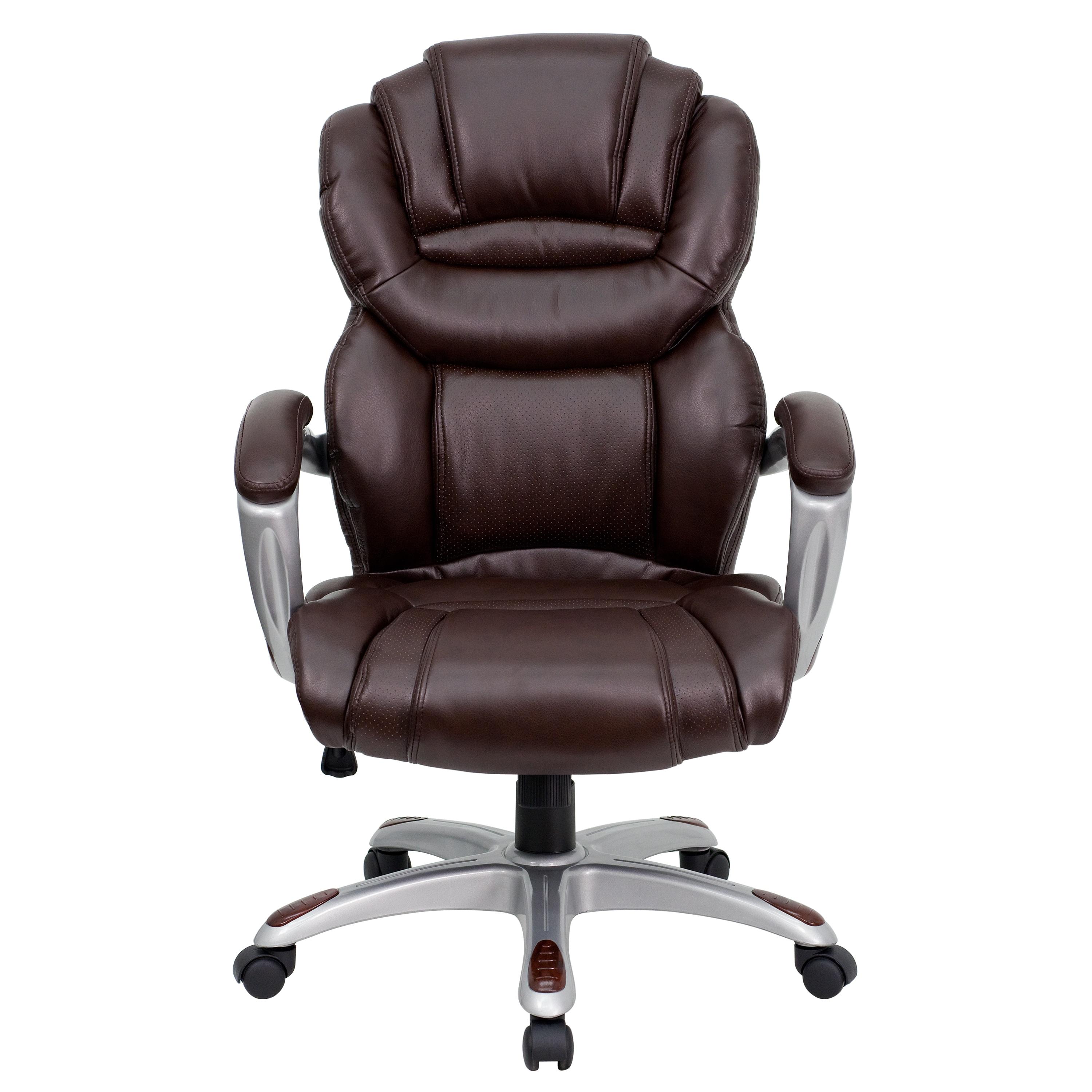 Flash Furniture High Back Executive Swivel Ergonomic Office Chair with Accent Layered Seat