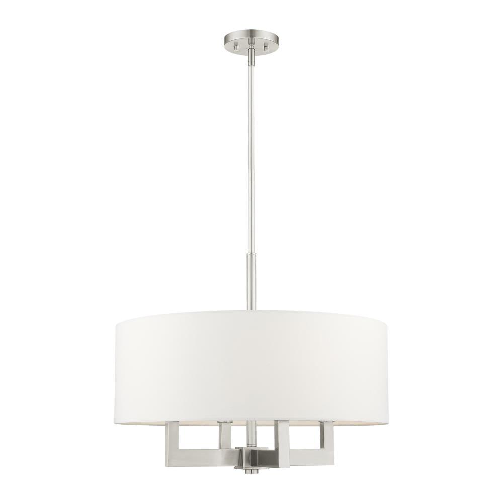 Livex Lighting Cresthaven 4 - Light Chandelier in  Brushed Nickel