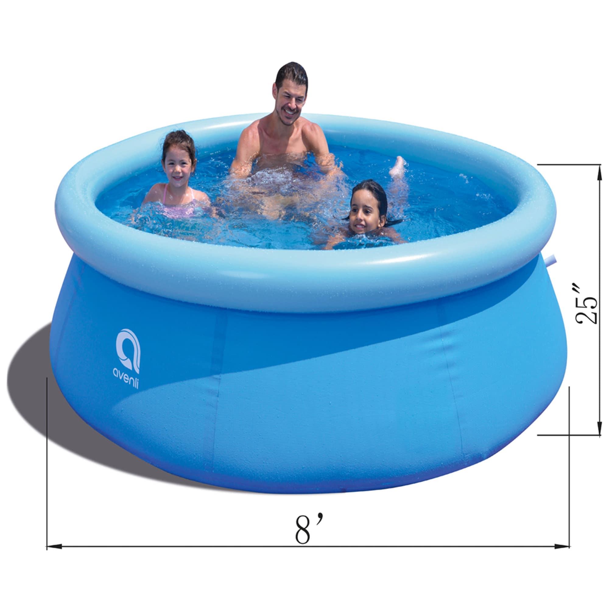 JLeisure Plastic Round Inflatable Pool 25'' H x 96'' W x 96'' L (Set of 2)