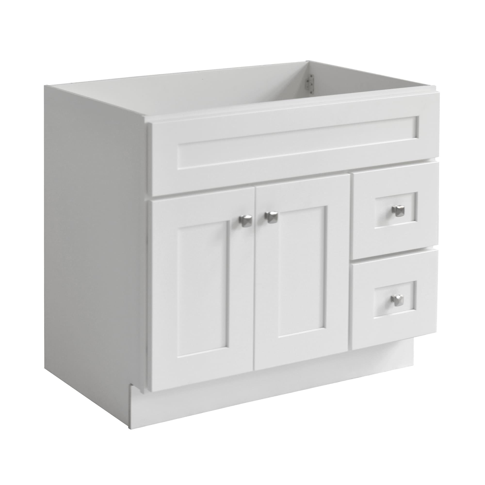 Design House Brookings 36 Inch Bathroom Vanity, Ready to Assemble, Solid Wood, Sherwin Williams – Design House, 587097