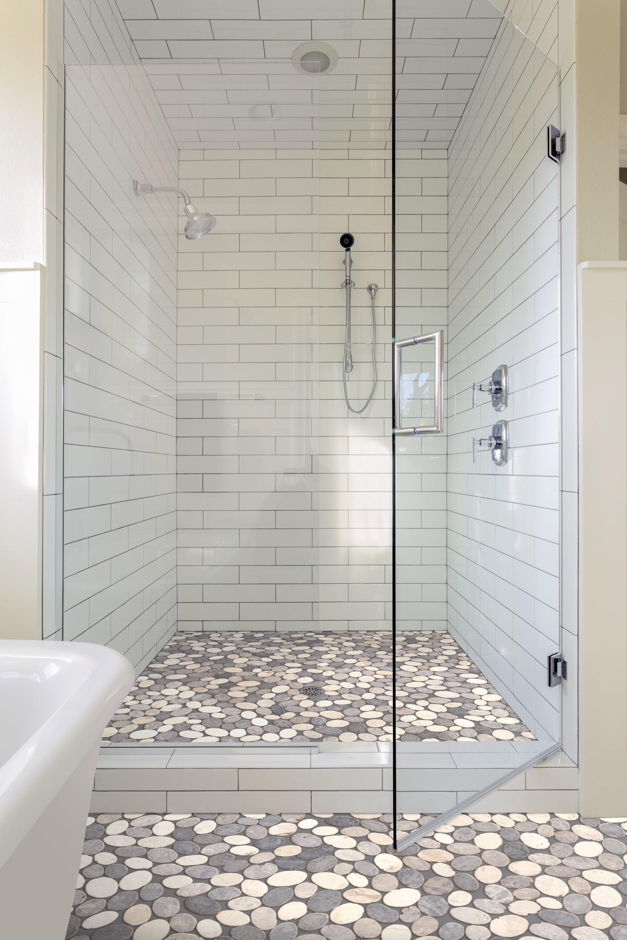 Cruz Bay Studio Natural Stone Pebbles Mosaic Wall & Floor Tile