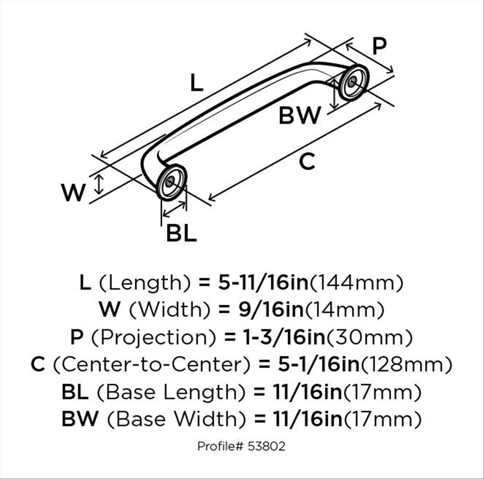 Kane 5 1/16" Center to Center Arch Pull