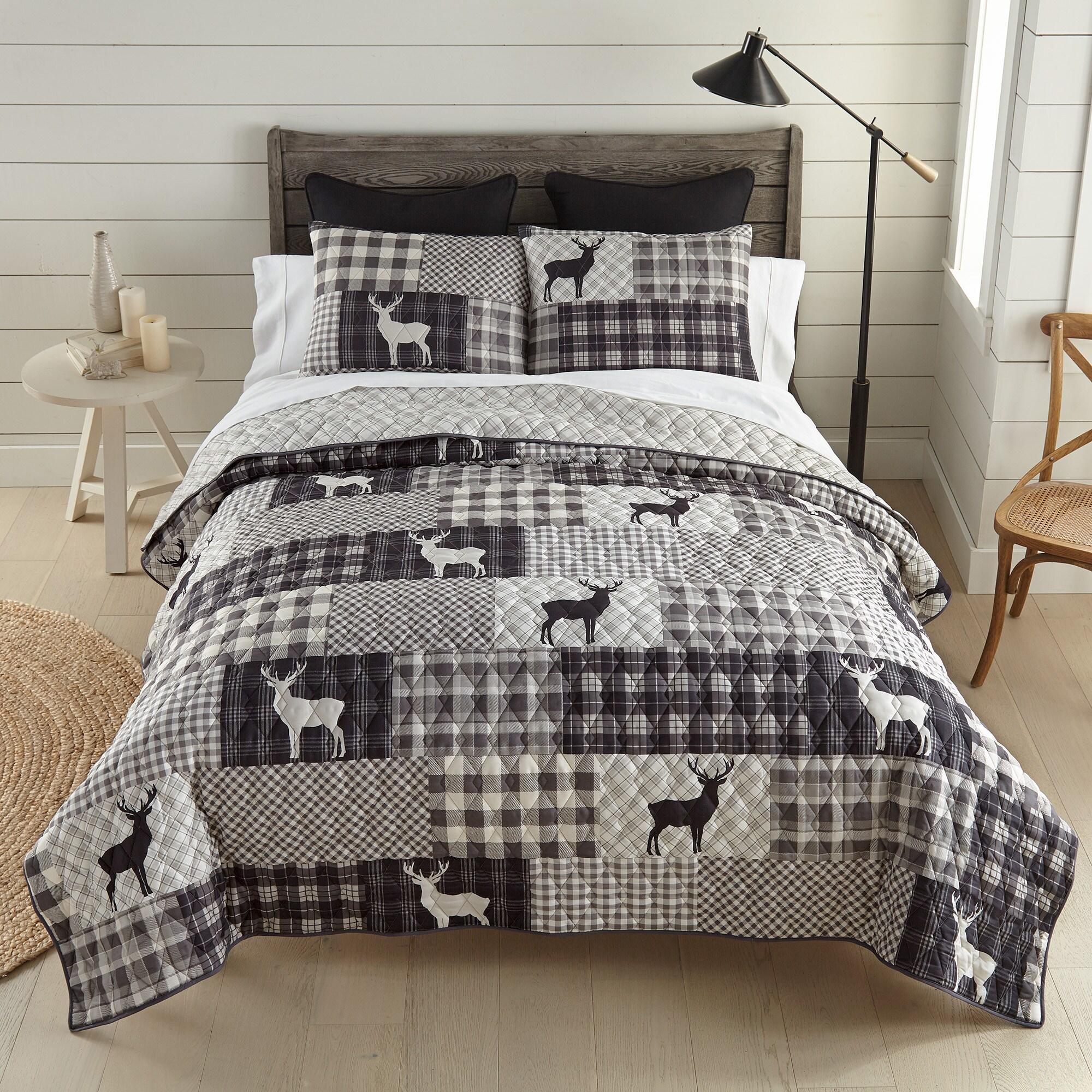 Ridge Point Microfiber / Polyester Quilt Set