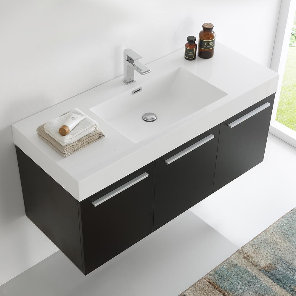Fresca Vista 47" Wall-Mounted Single Sink Bathroom Vanity Set