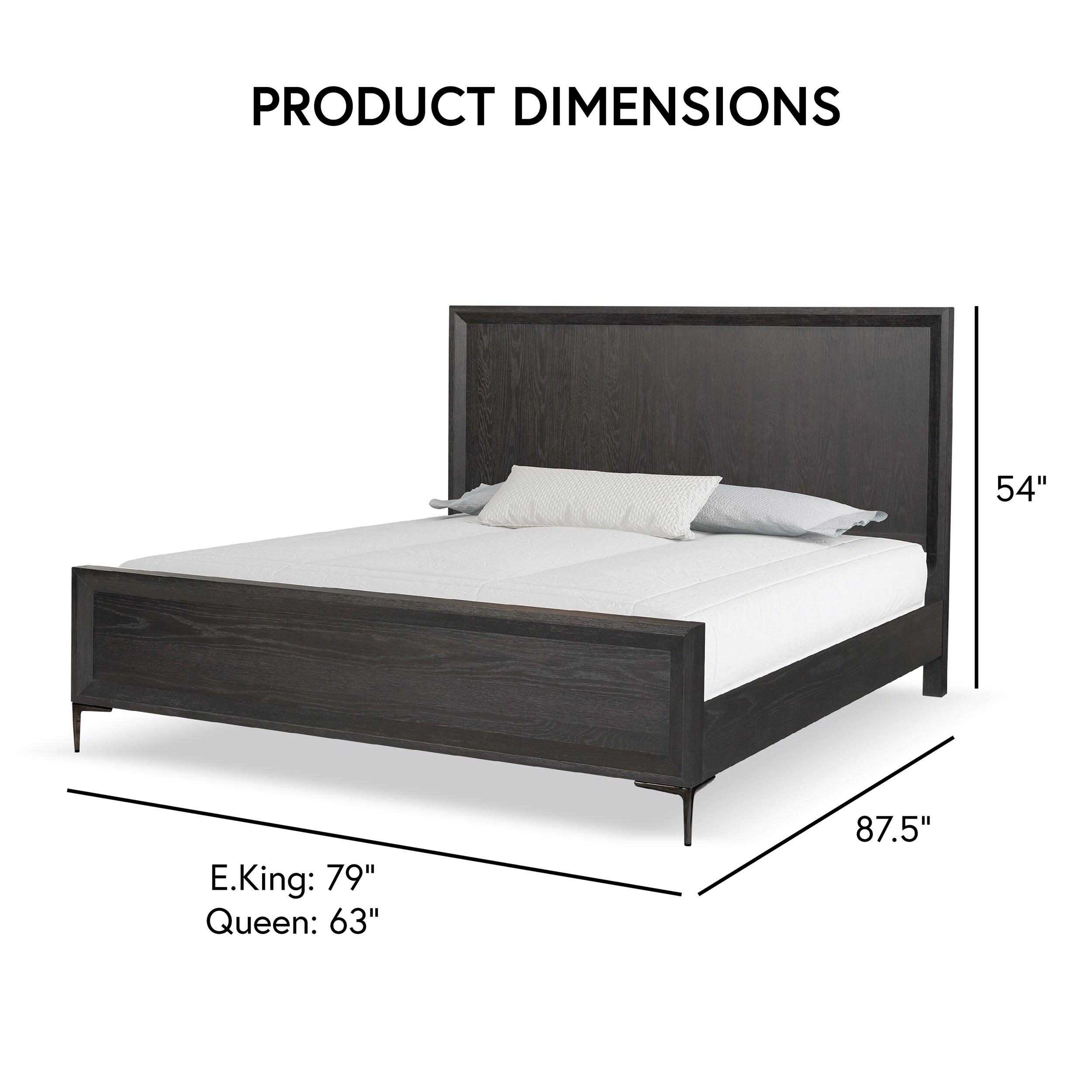 Furniture of America Brio Solid Wood Queen Panel Bed, Espresso