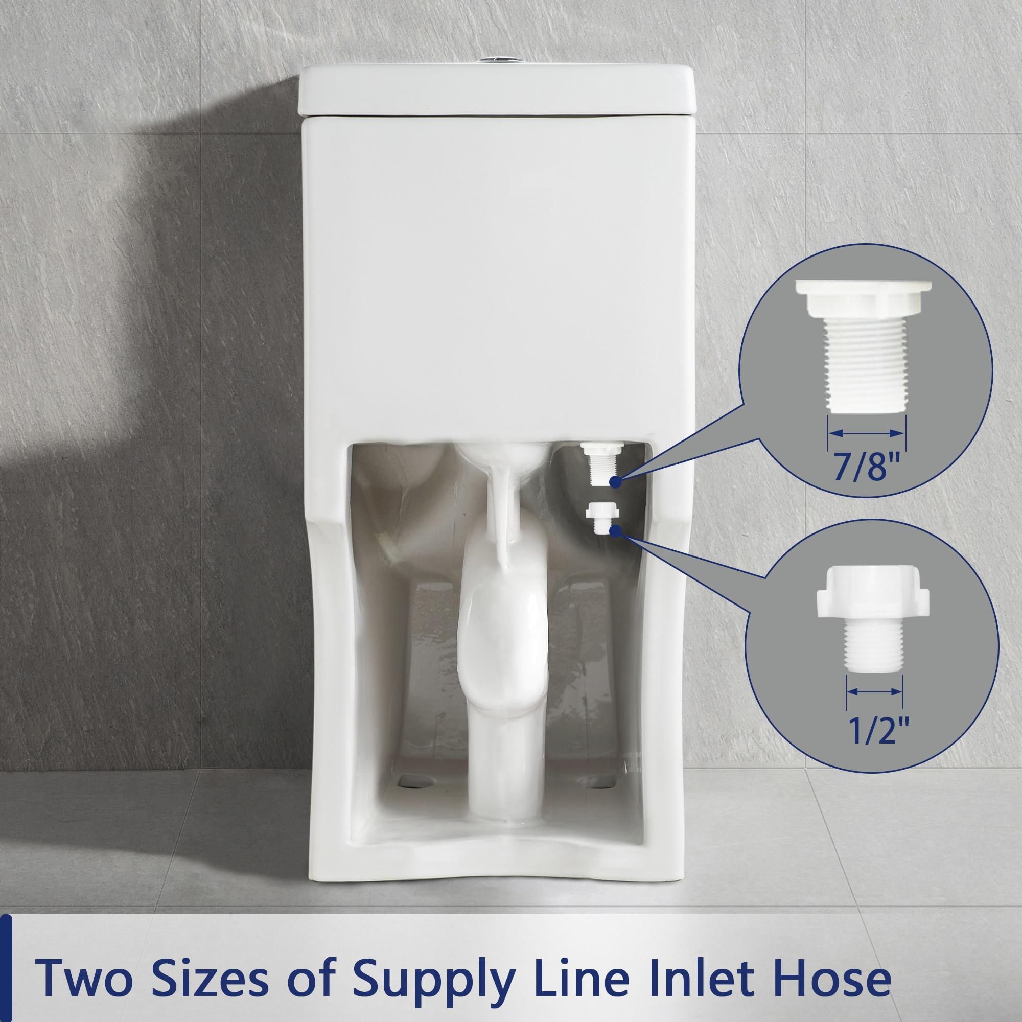 Liberty Compact Toilet, Modern One-Piece Round Toilet with Dual Flush, Easy Cleaning Fully Skirted Design(Seat Included)