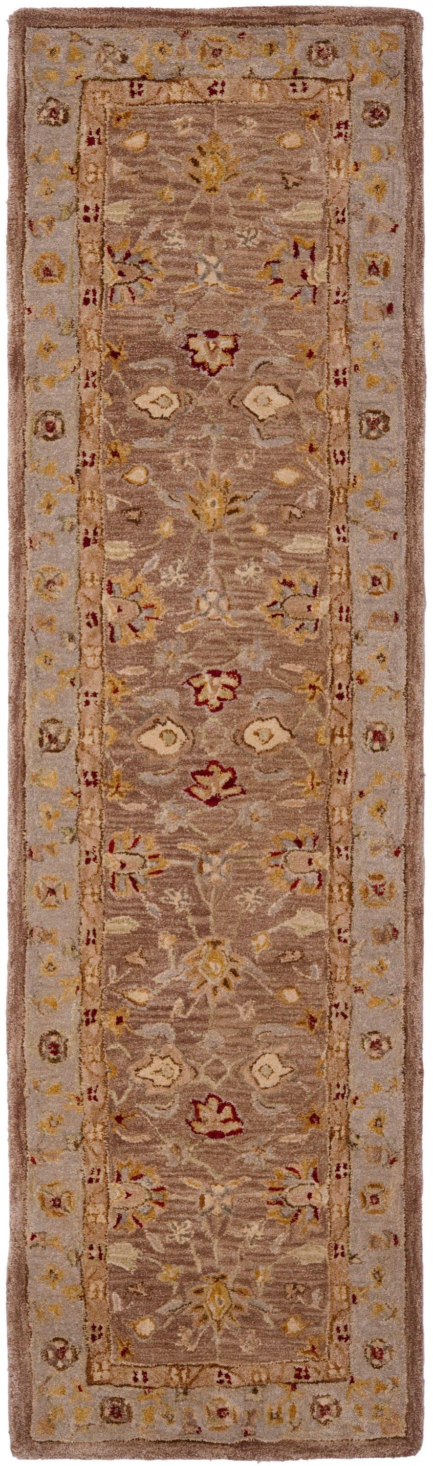 Anatolia AN522 Hand Tufted Indoor Runner Rug - Tan/Ivory - 2'3"x16' - Safavieh