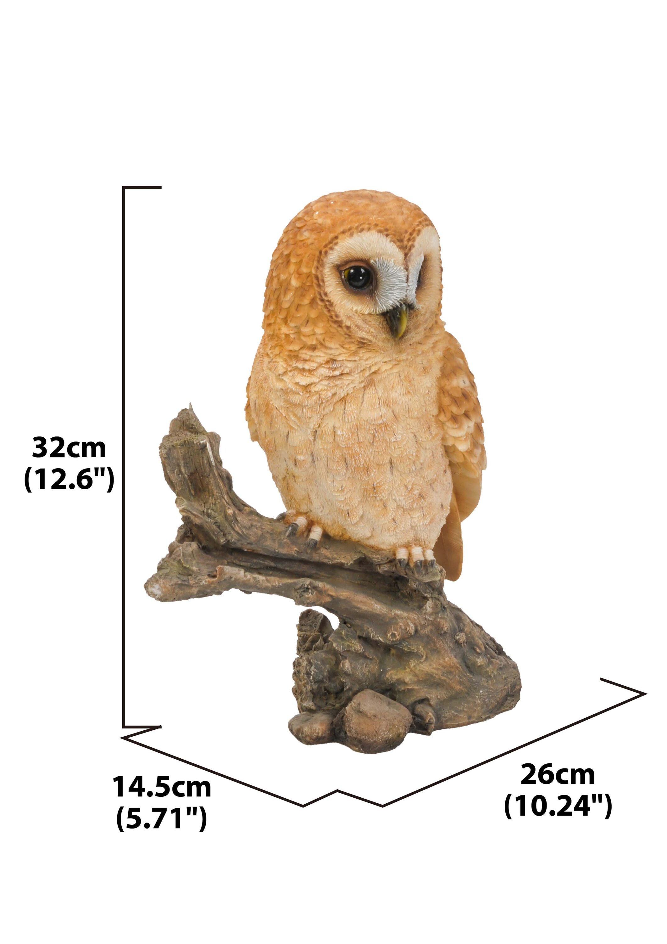 Tawny Owl on Stump Statue