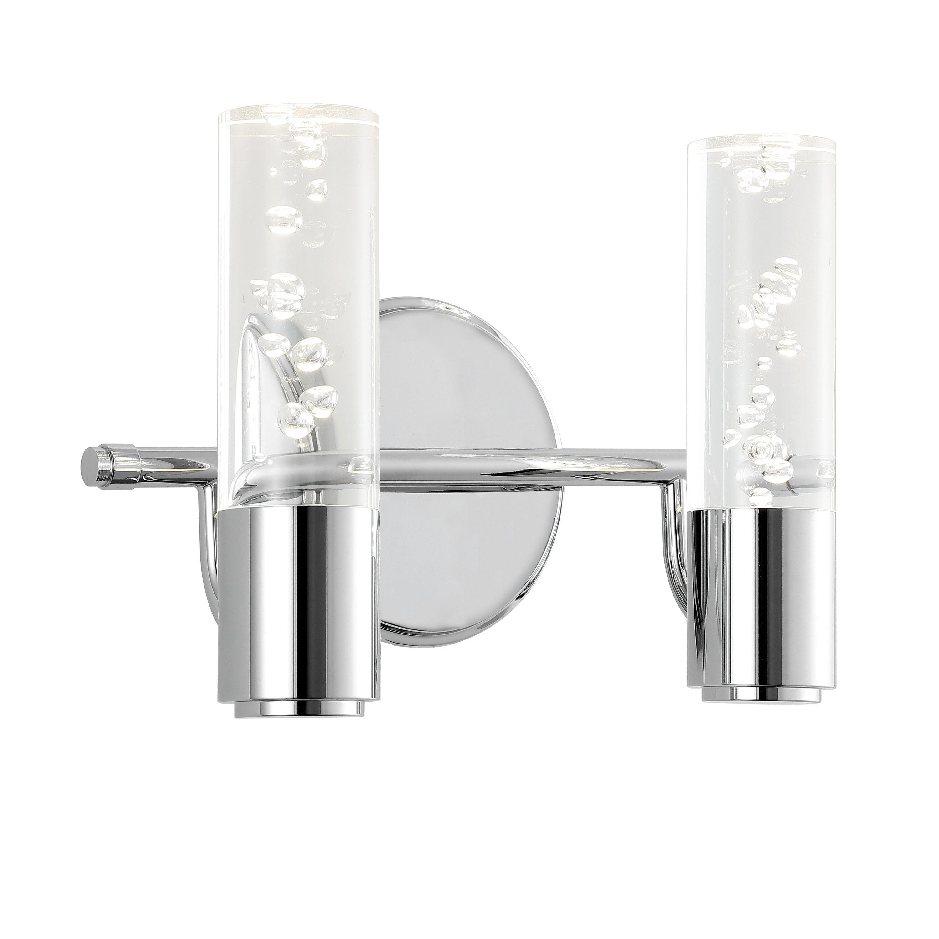 Bolha 10.75" Chrome Minimalist Bubble LED Vanity Light