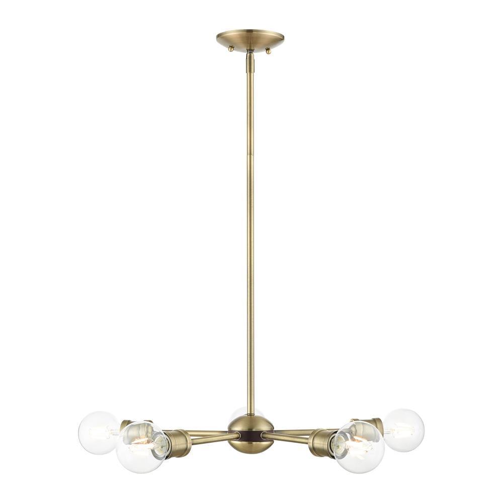 Livex Lighting Lansdale 5 - Light Chandelier in  Antique Brass/Bronze