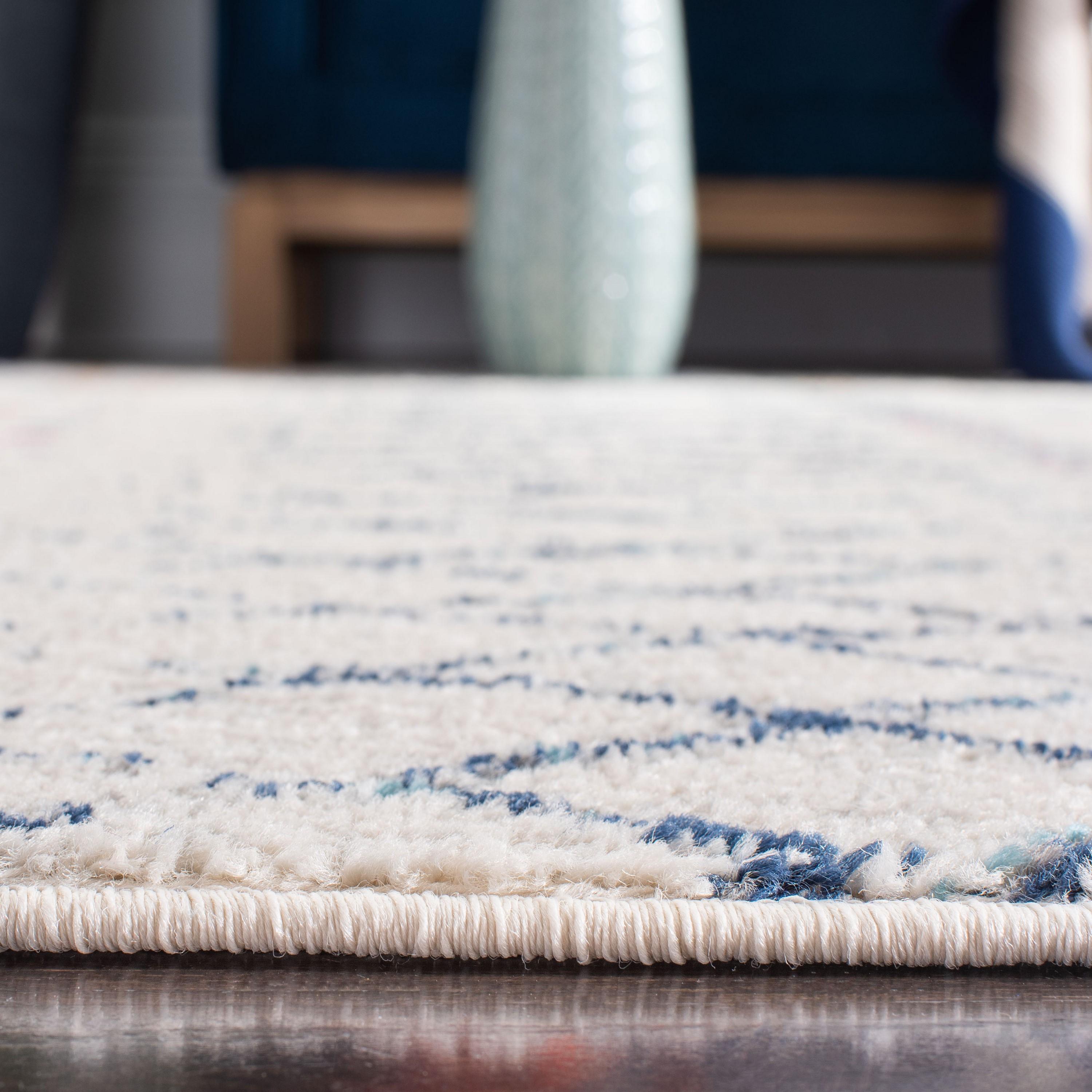 Madison 700 MAD798 Power Loomed Indoor Area Rug - Ivory/Dark Blue - 8'x10' - Safavieh