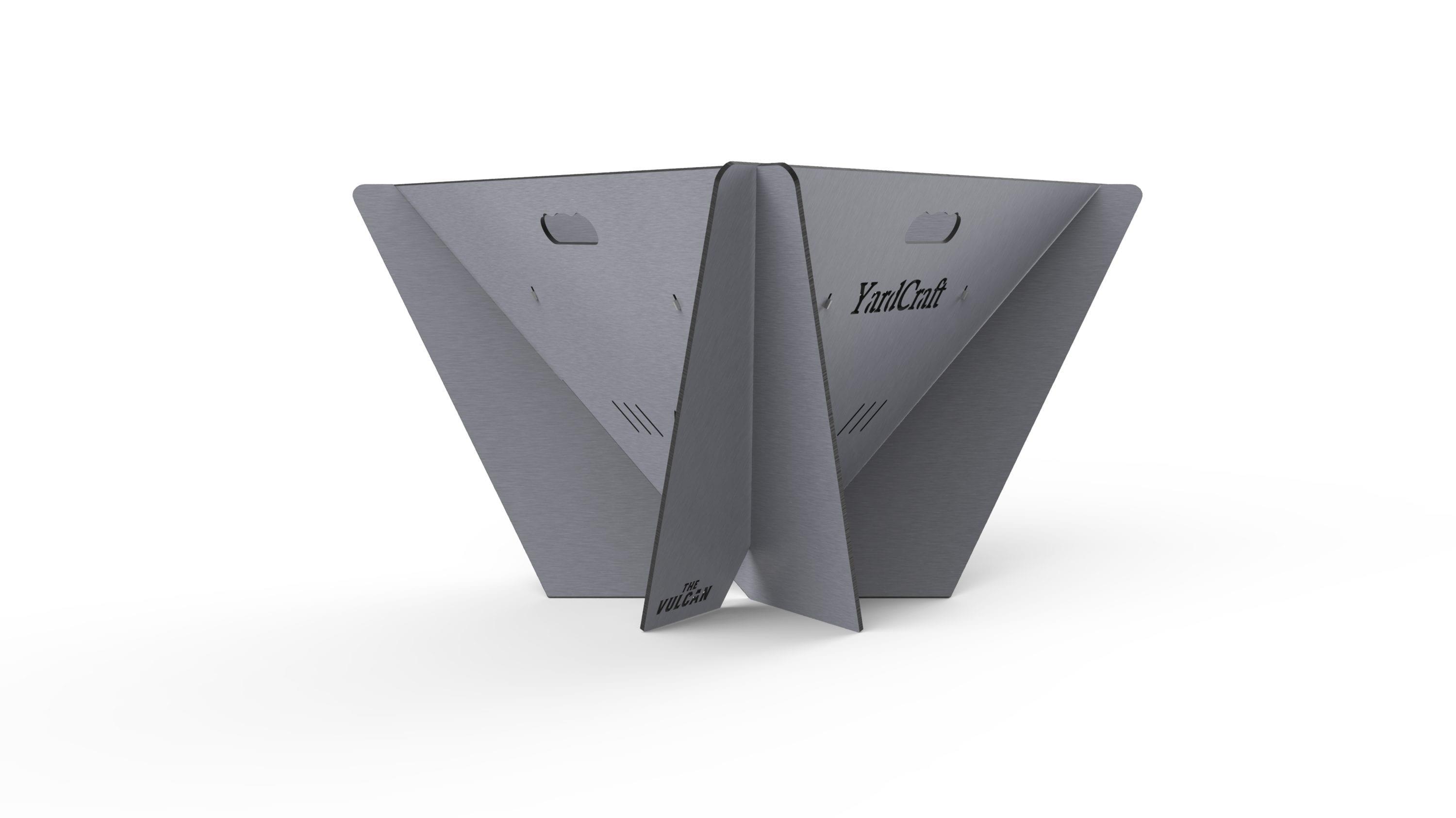 The Vulcan Steel Fire Pit Steel Charcoal/Wood Fire pit