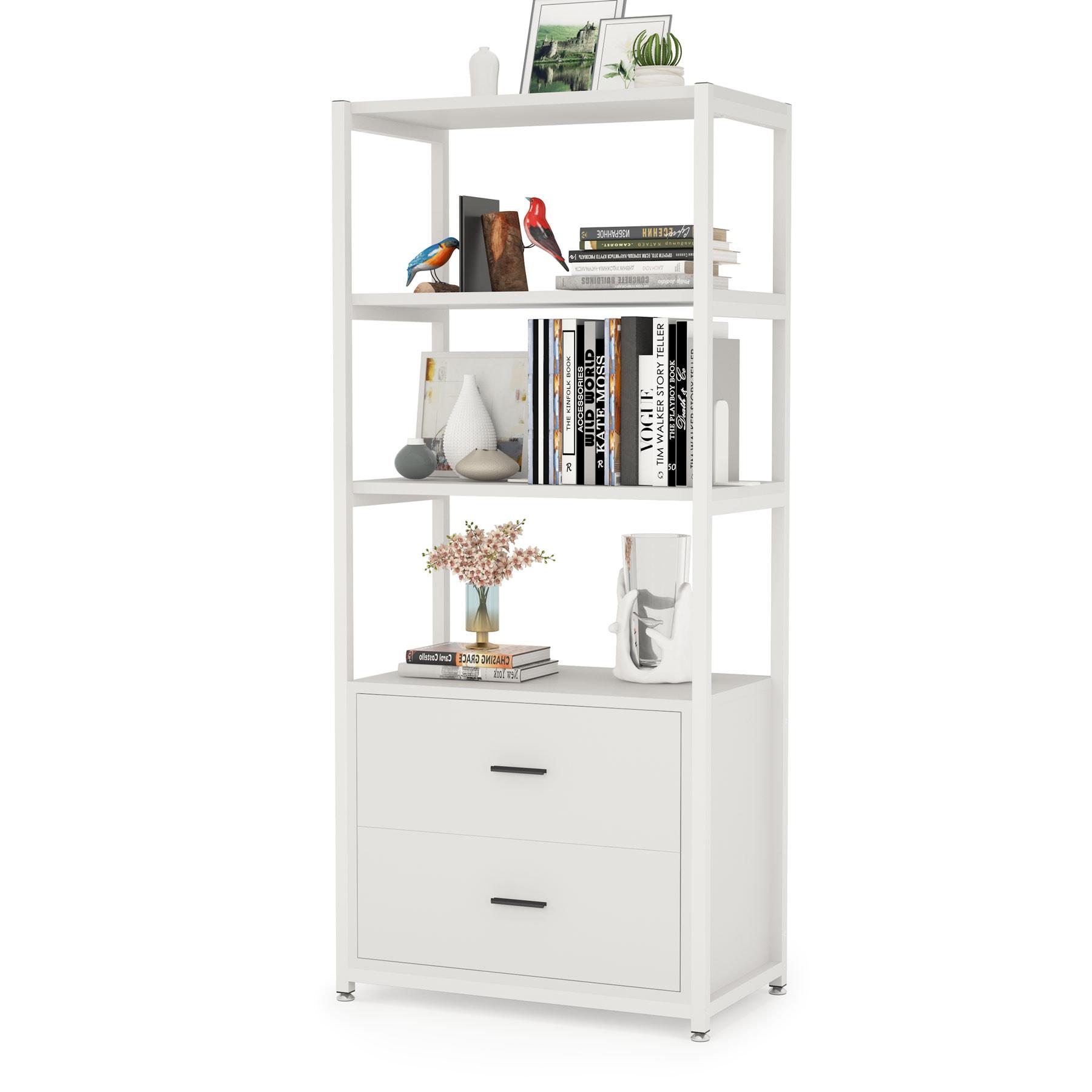 Everly Quinn Edlira Etagere Storage Bookcase