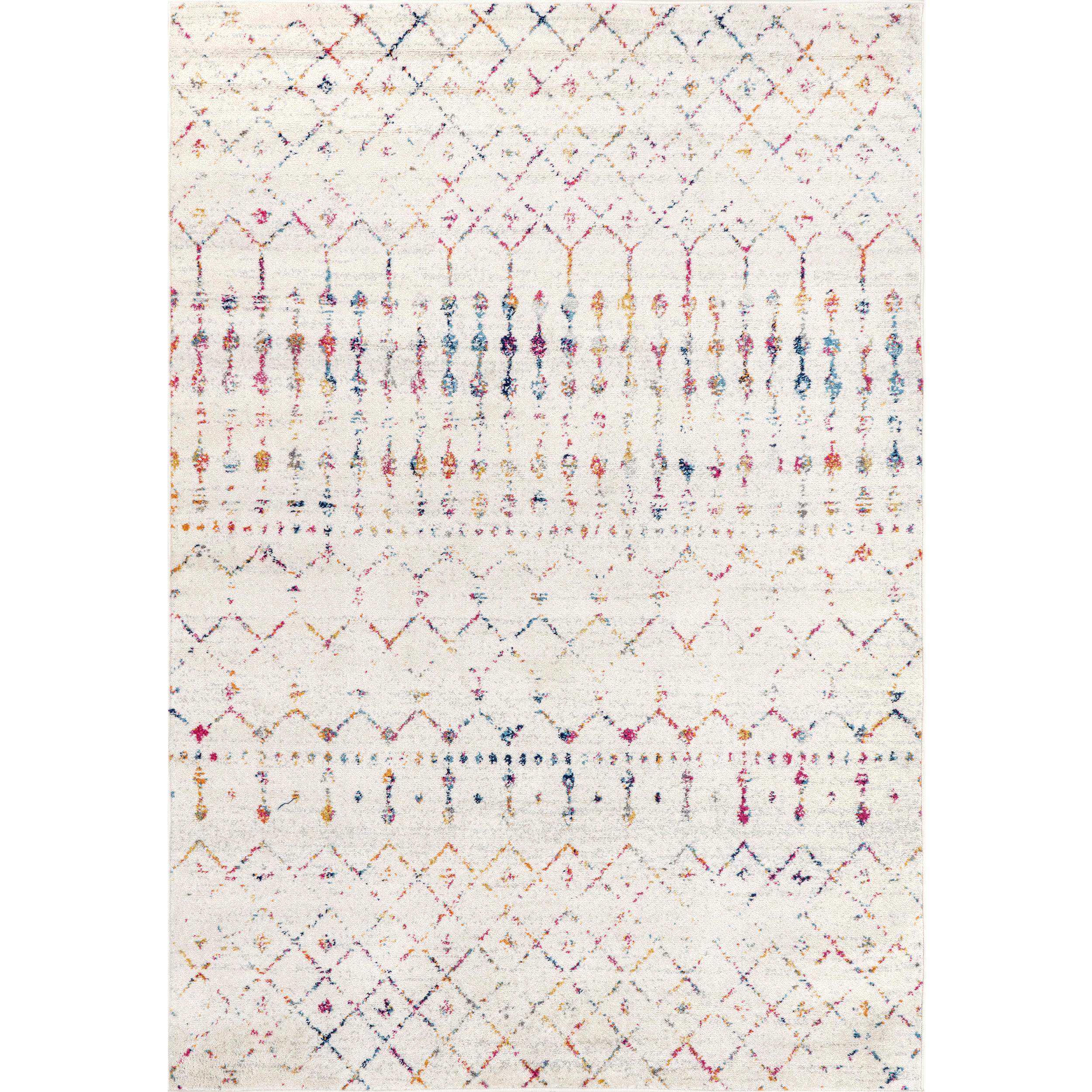 nuLOOM Moroccan Blythe Light Multi 8' x 10' Transitional Area Rug