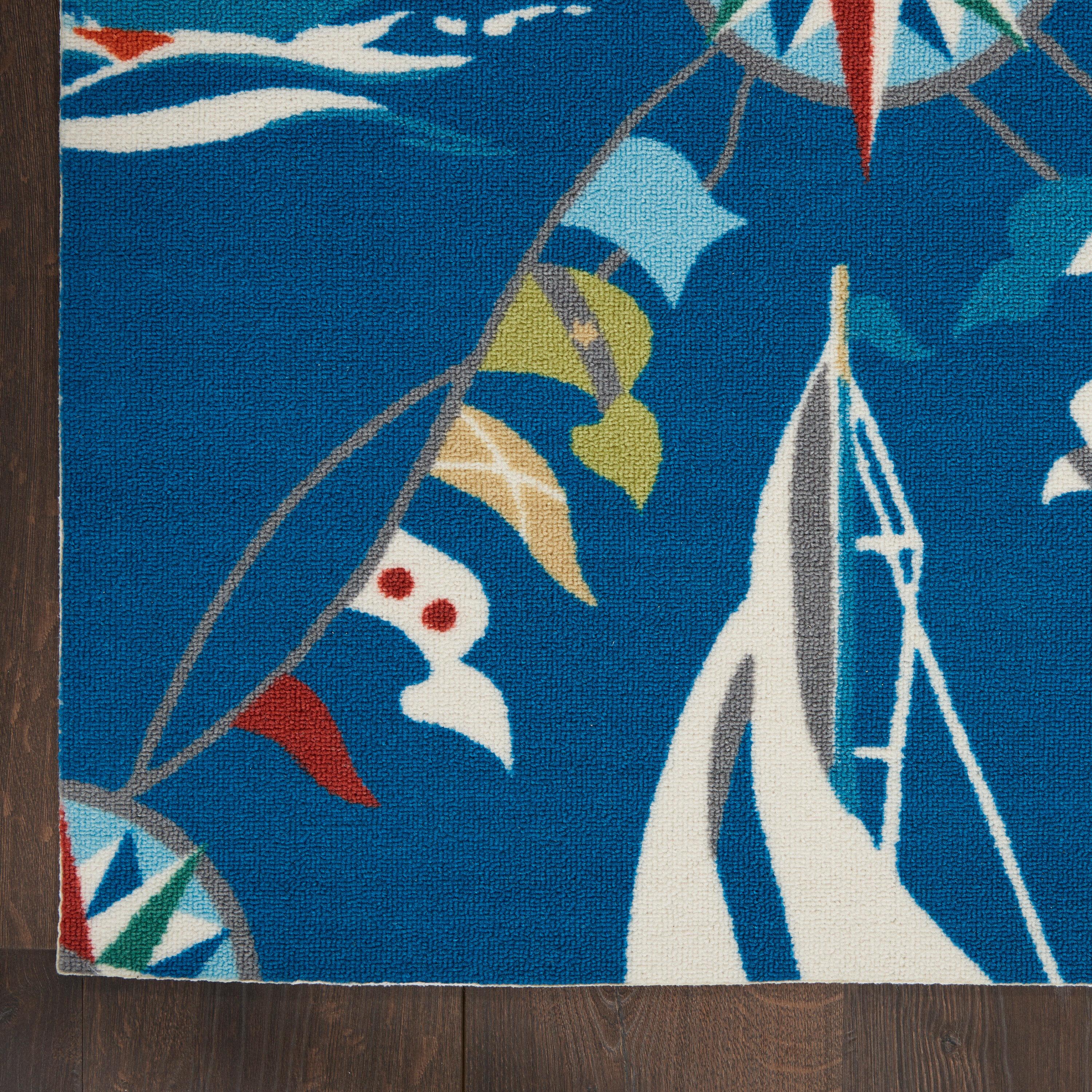 Navy Outdoor Area Rug