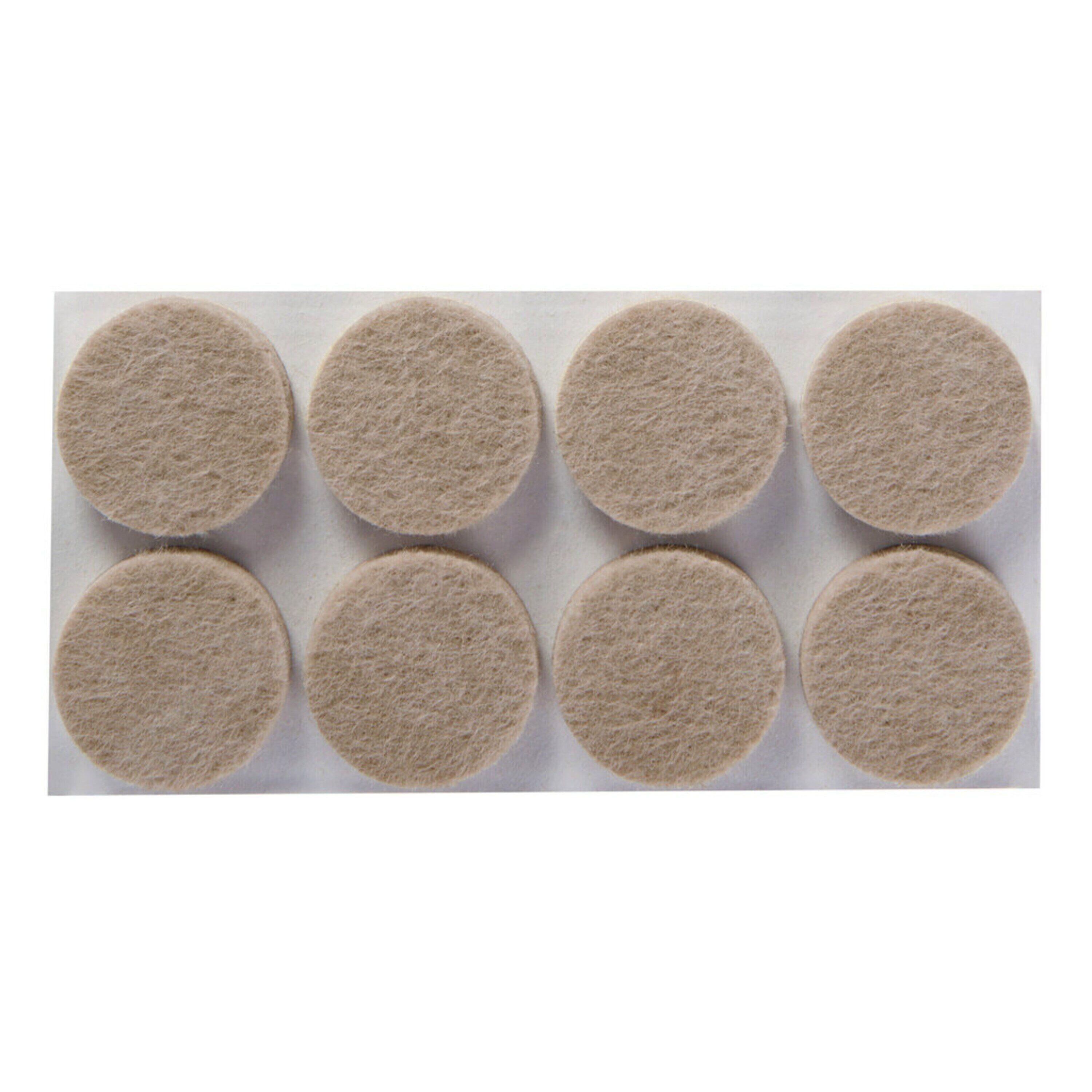 Scotch 1" 32pk Felt Pads Beige: Anti-Scratch Furniture & Chair Leg Protection, Floor Pad, 1" x 0.2" Felt, 32ct
