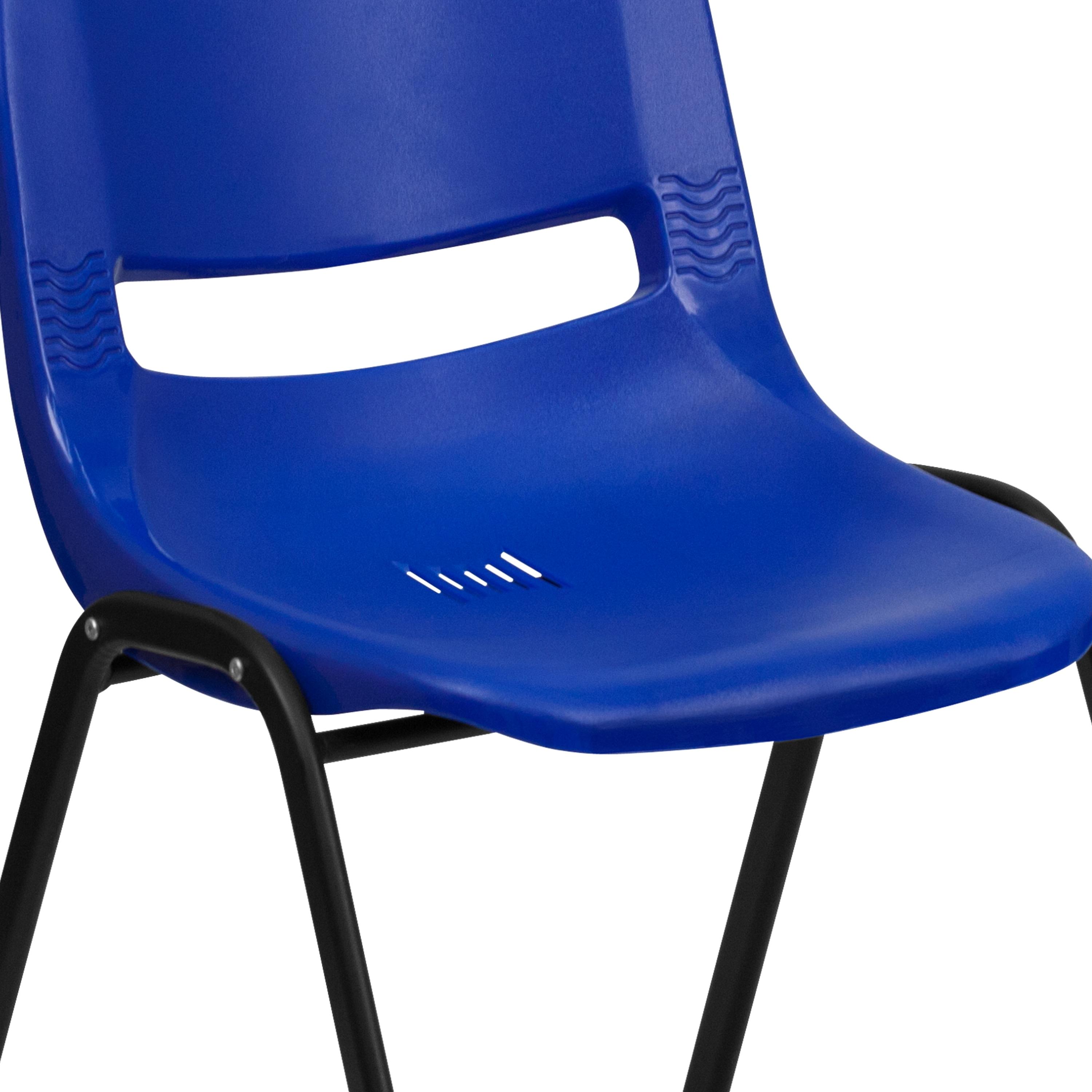 HERCULES Series 440 lb. Capacity Kid's Ergonomic Shell Stack Chair with 14" Seat Height