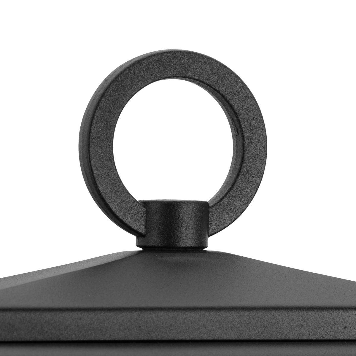 Progress Lighting Wakeford 1-Light Outdoor Textured Black Wall Lantern with Water Glass Shade