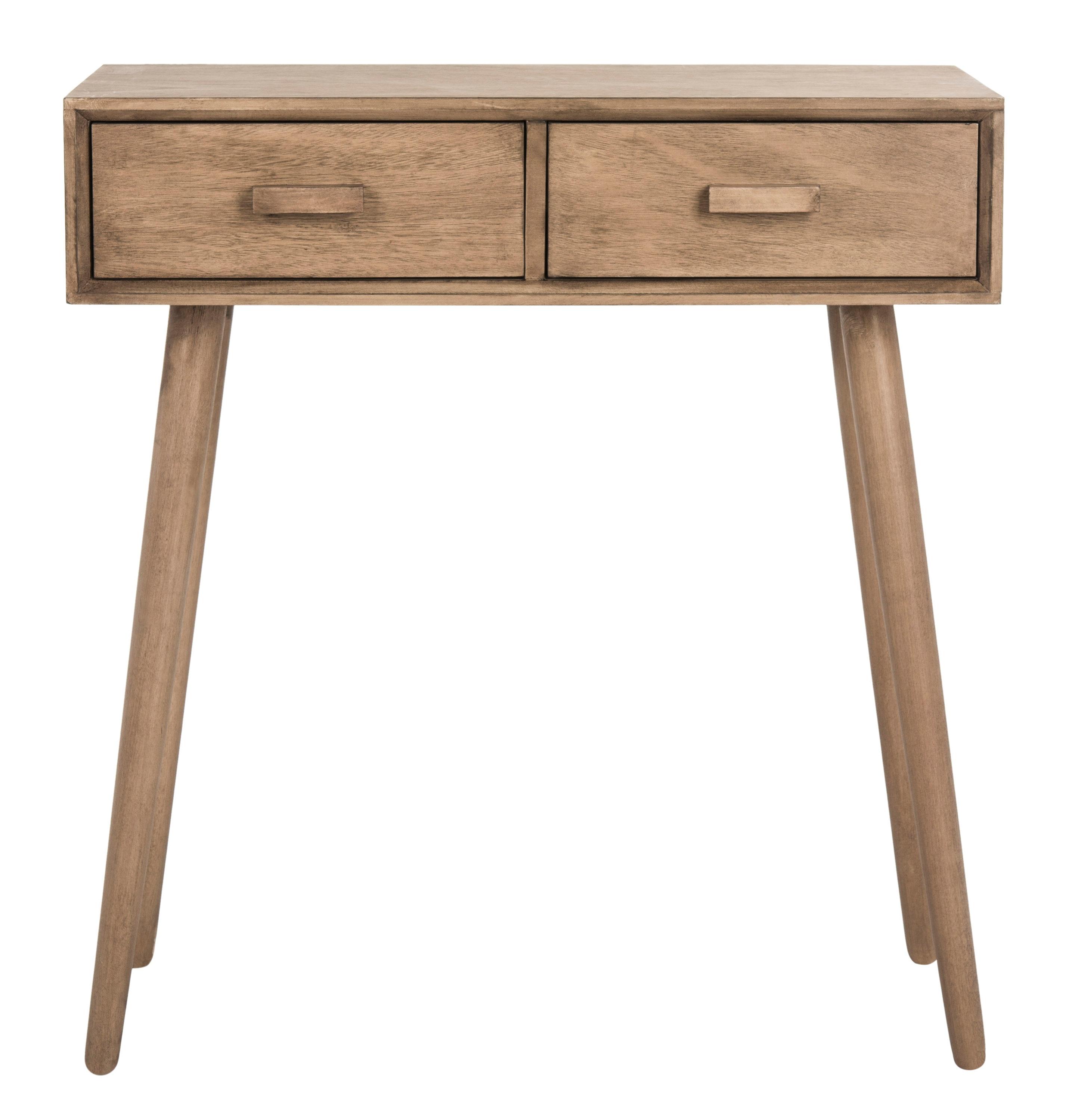 Dean 2 Drawer Console Table - Light Brown - Safavieh