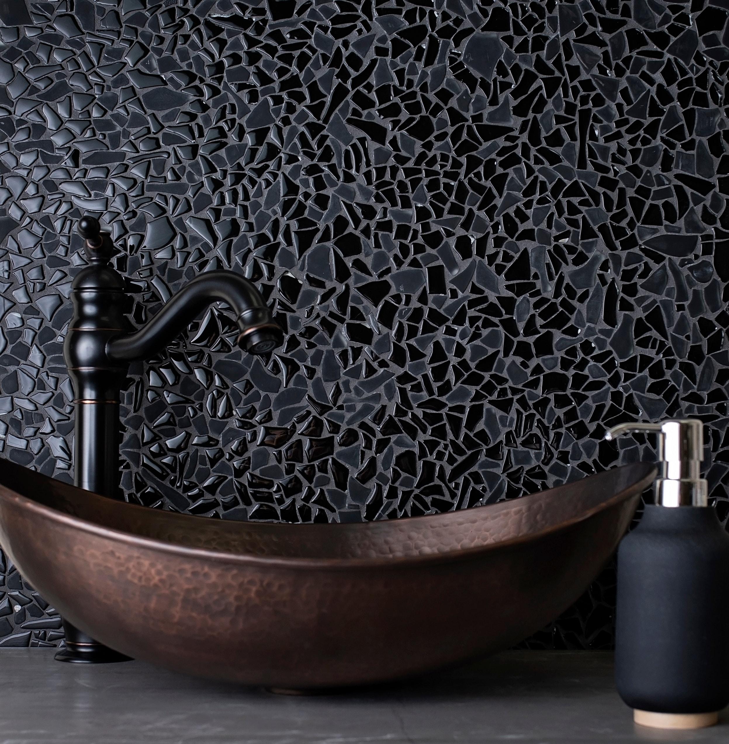 Apollo Tile Glass Pebbles Mosaic Wall & Floor Tile
