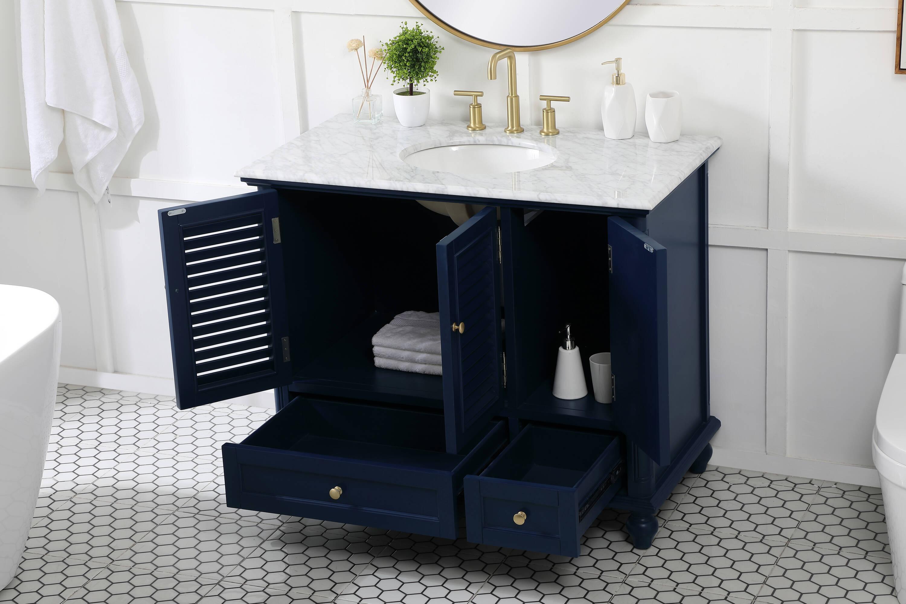 Elegant Kitchen and Bath Elegant Kitchen and Bath 42 Inch Single Bathroom Vanity