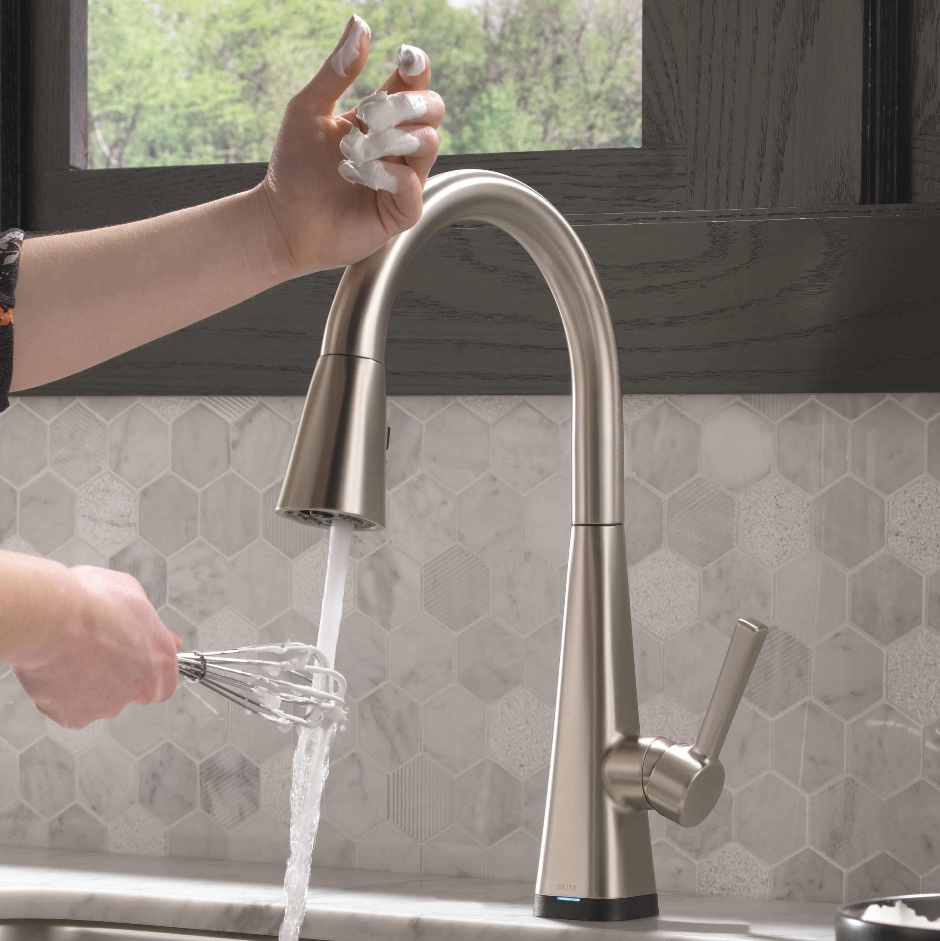 Lenta Pull Down Sprayer Touch Kitchen Sink Faucet, Touch Control Kitchen Faucet