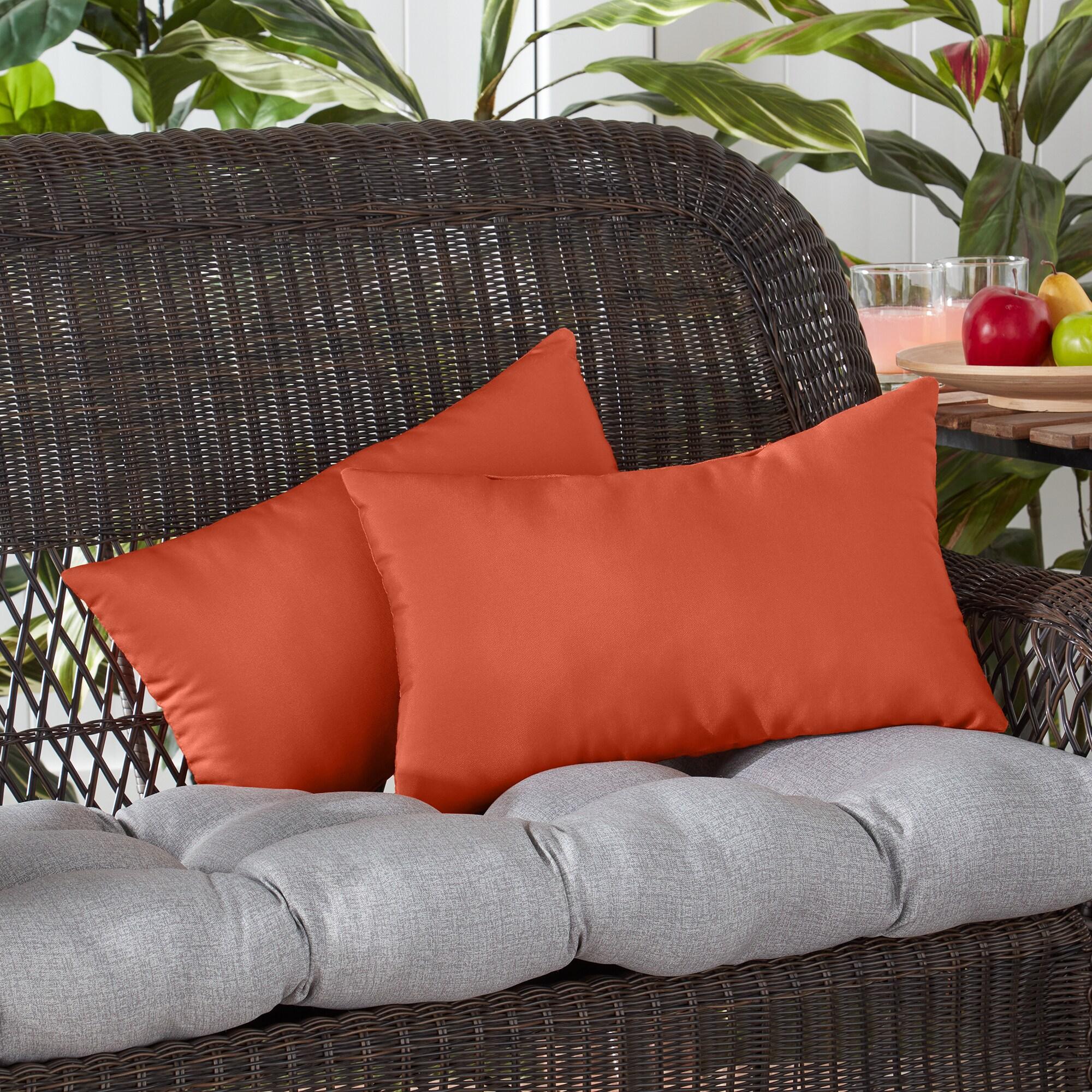 Indoor/Outdoor Reversible Throw Pillow