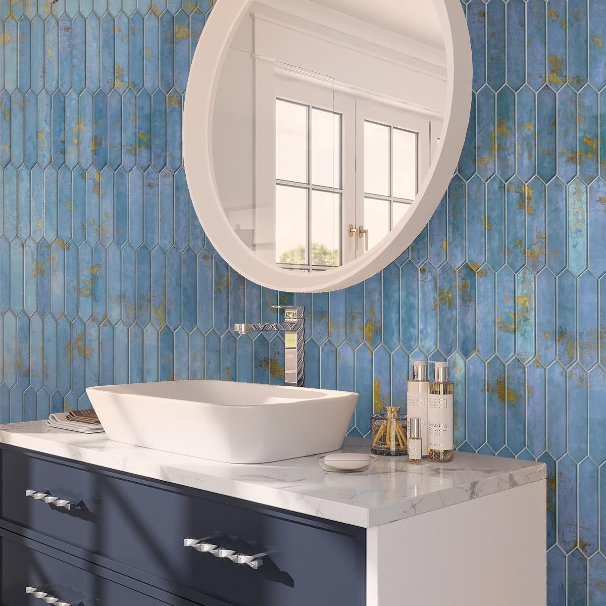 Festa 1.7'' W x 9.6'' L Ceramic Singular Tile