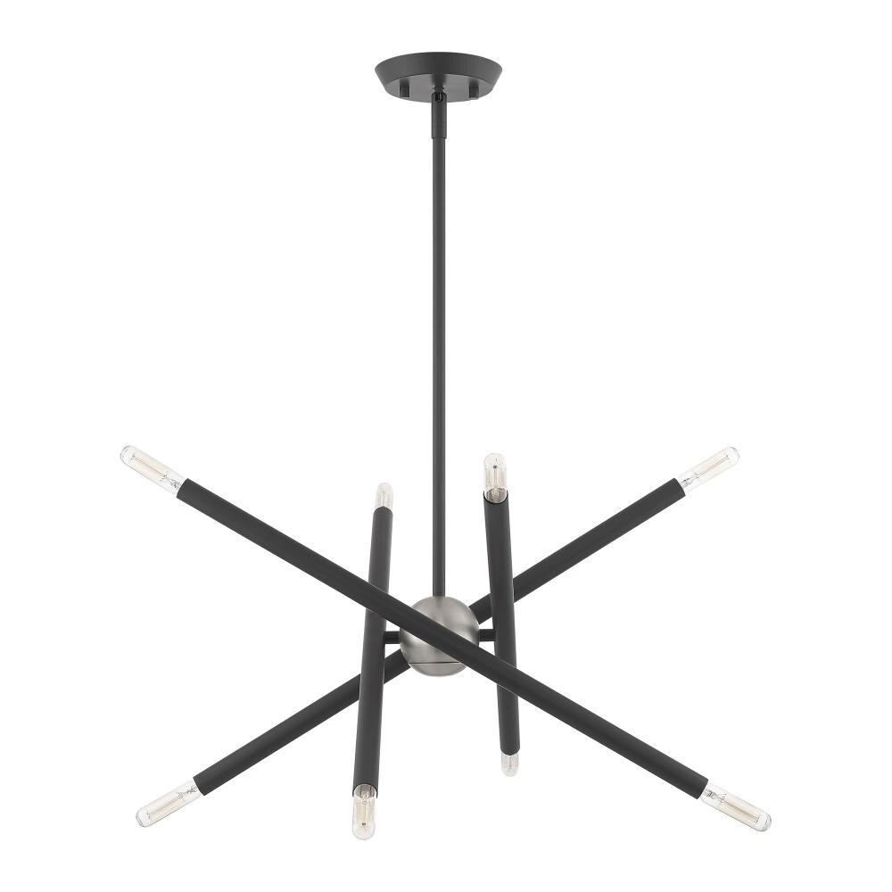 Livex Lighting Soho 8 - Light Chandelier in  Scandinavian Gray