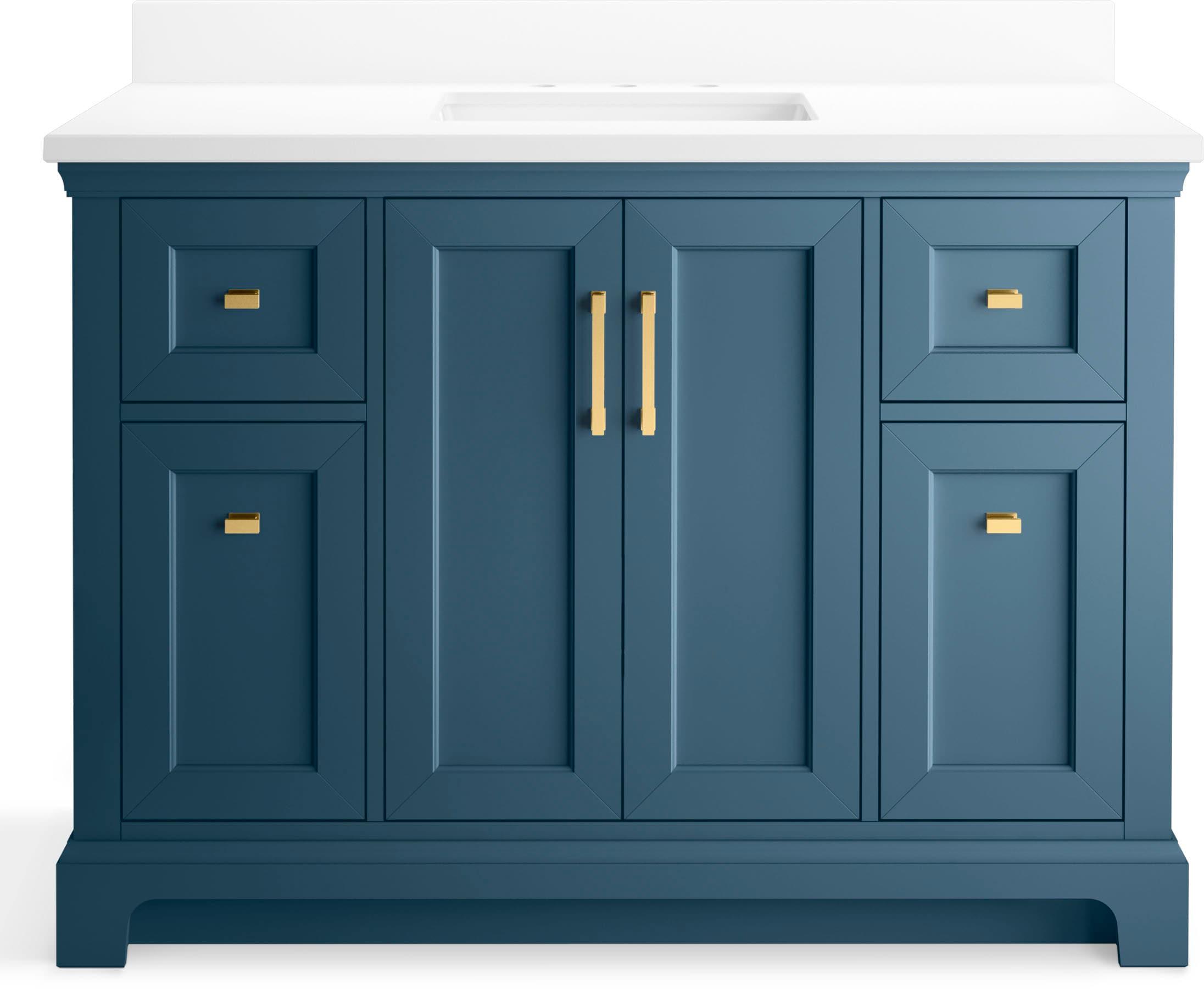 Charlemont 48 In. Bathroom Vanity Cabinet With Sink And Quartz Top