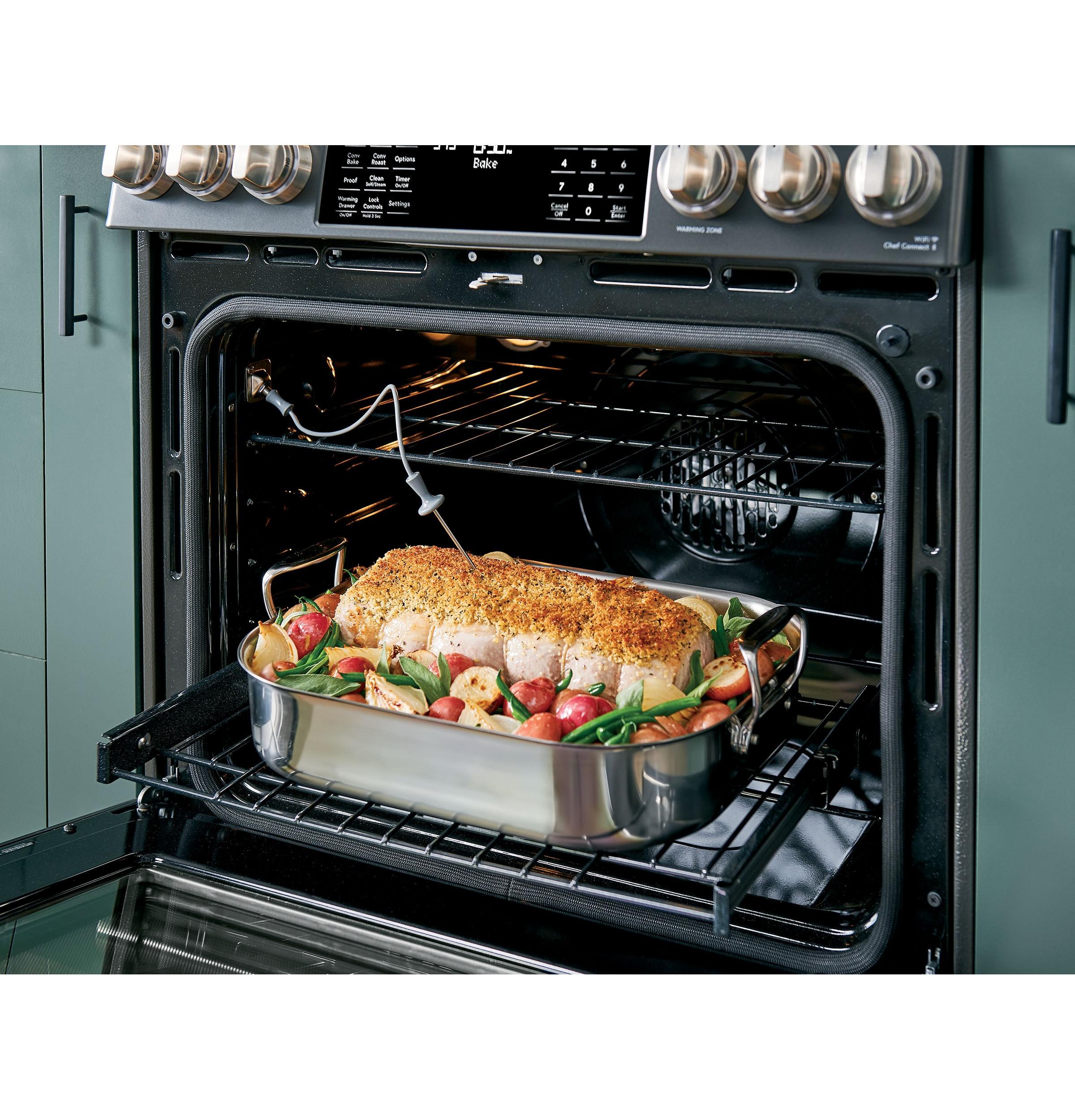 Café Café Kitchen Suite 30" 5.7 cu. ft. Smart Slide-in Electric Range with Convection Oven CES700P2MS1