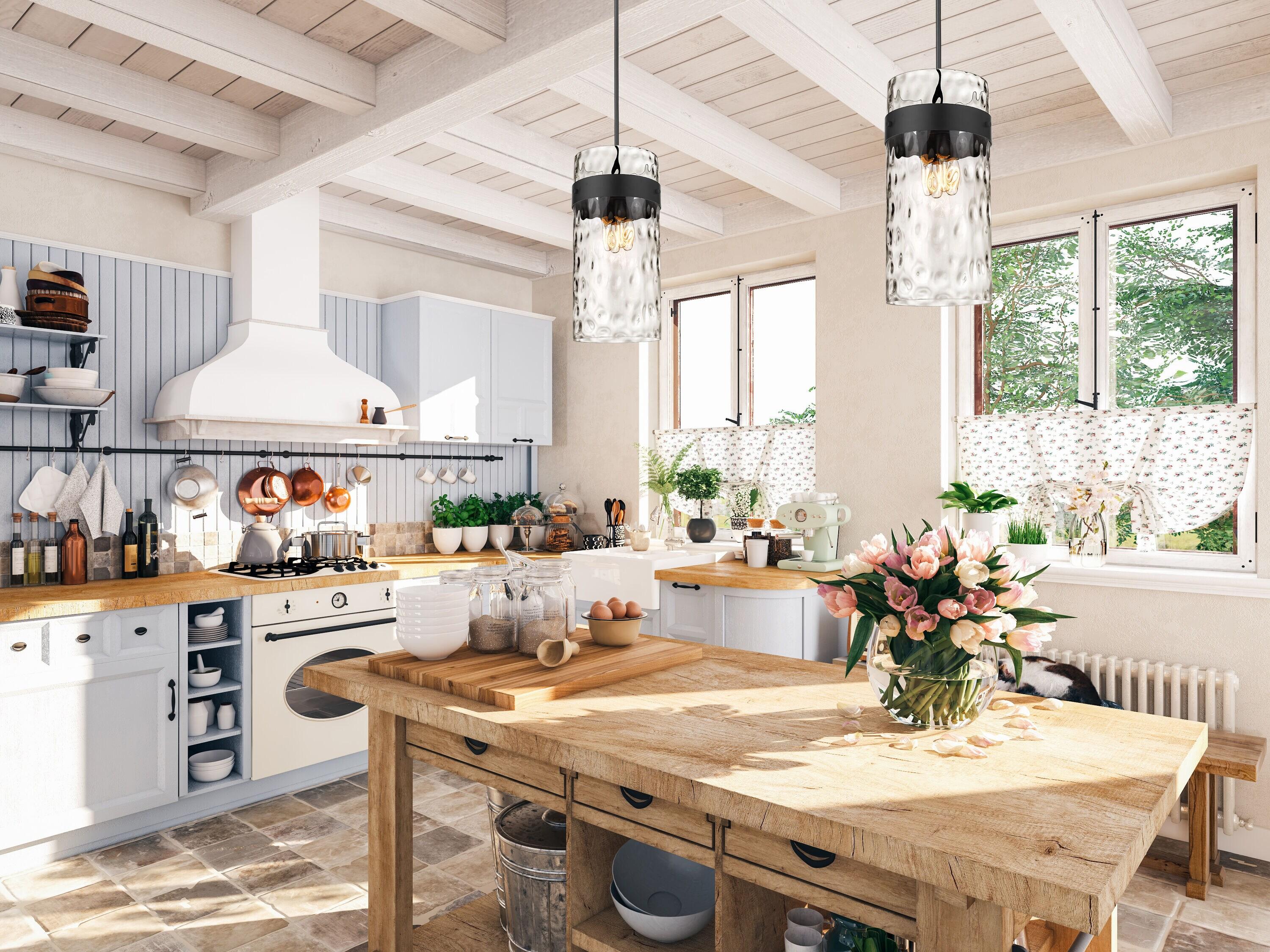 Z-Lite Fontaine 4 - Light Pendant in  Matte Black