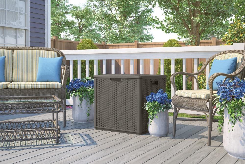 Suncast Suncast 26.75'' W 60 Gallons Water Resistant Resin Lockable Deck Box