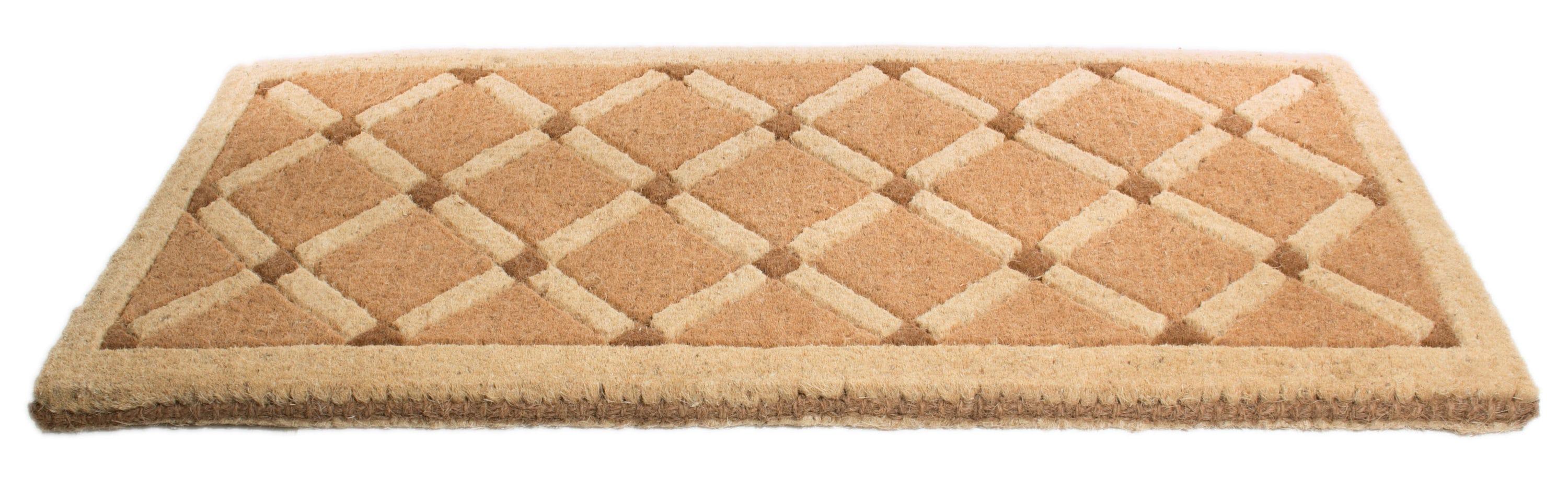 Imports Decor Coir Doormat, Cross Board, 18-Inch by 47-Inch