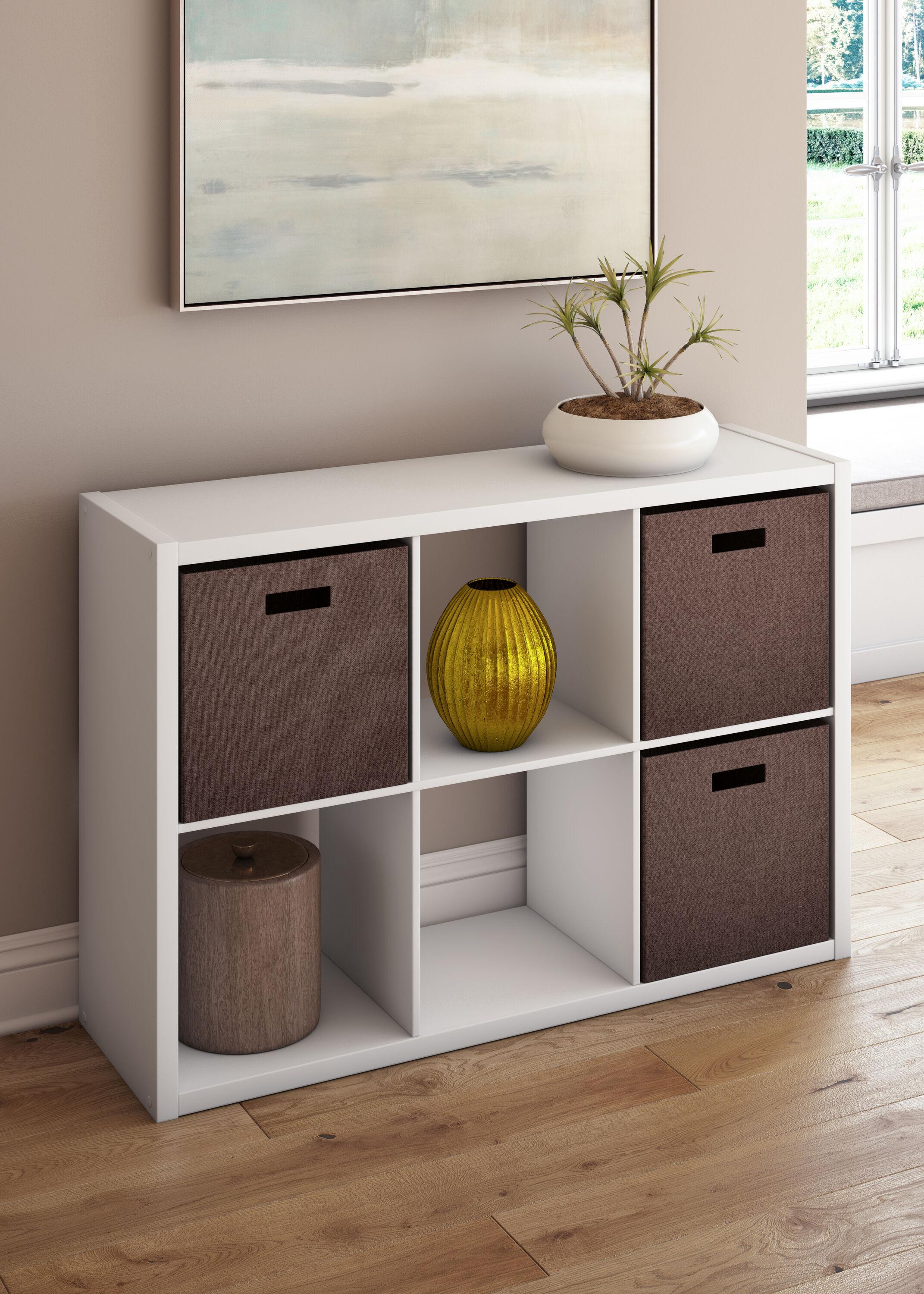 30'' H x 43.82'' W Decorative Cube Bookcase