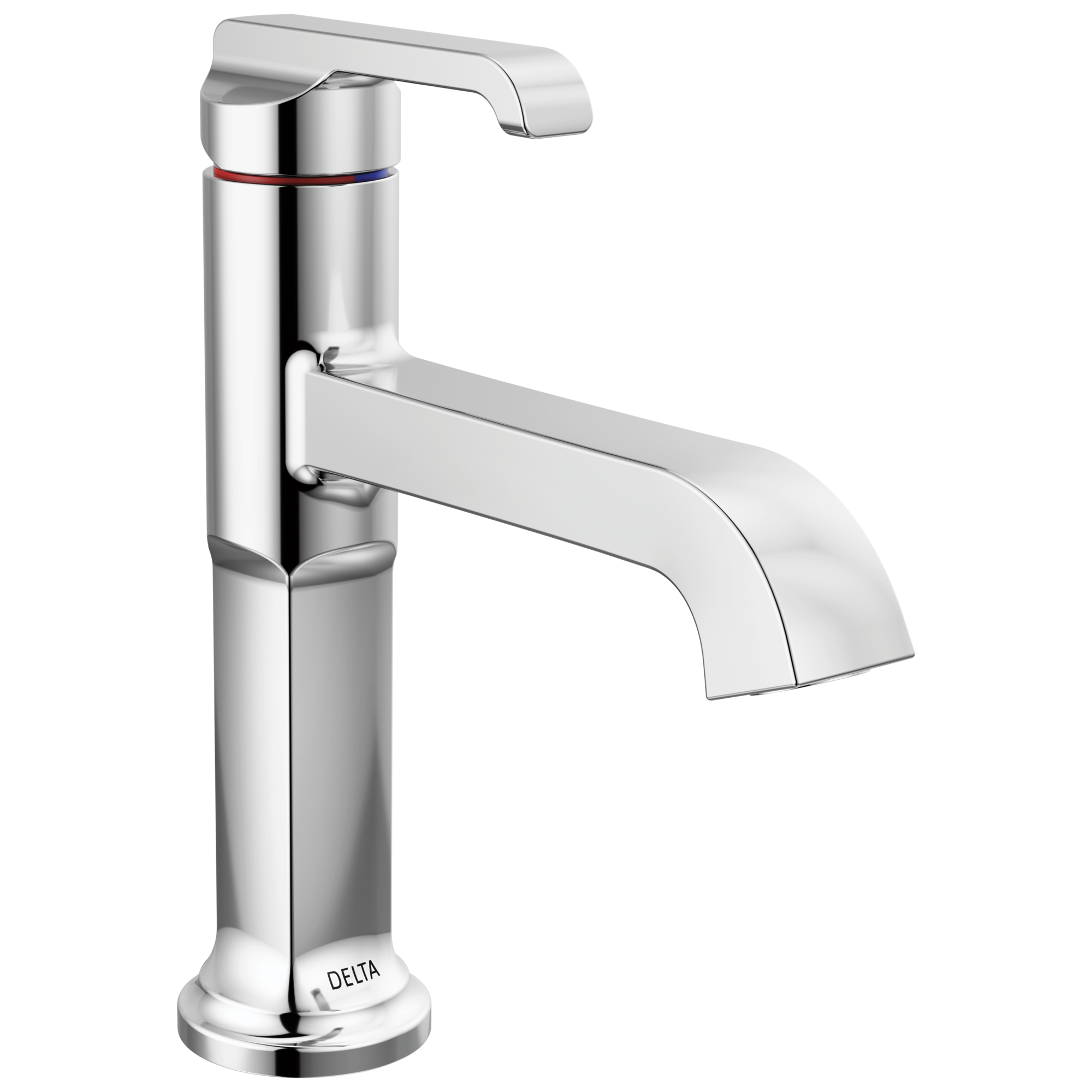 Tetra Single Hole Bathroom Faucet, Single Handle Bathroom Sink Faucet with Drain Assembly