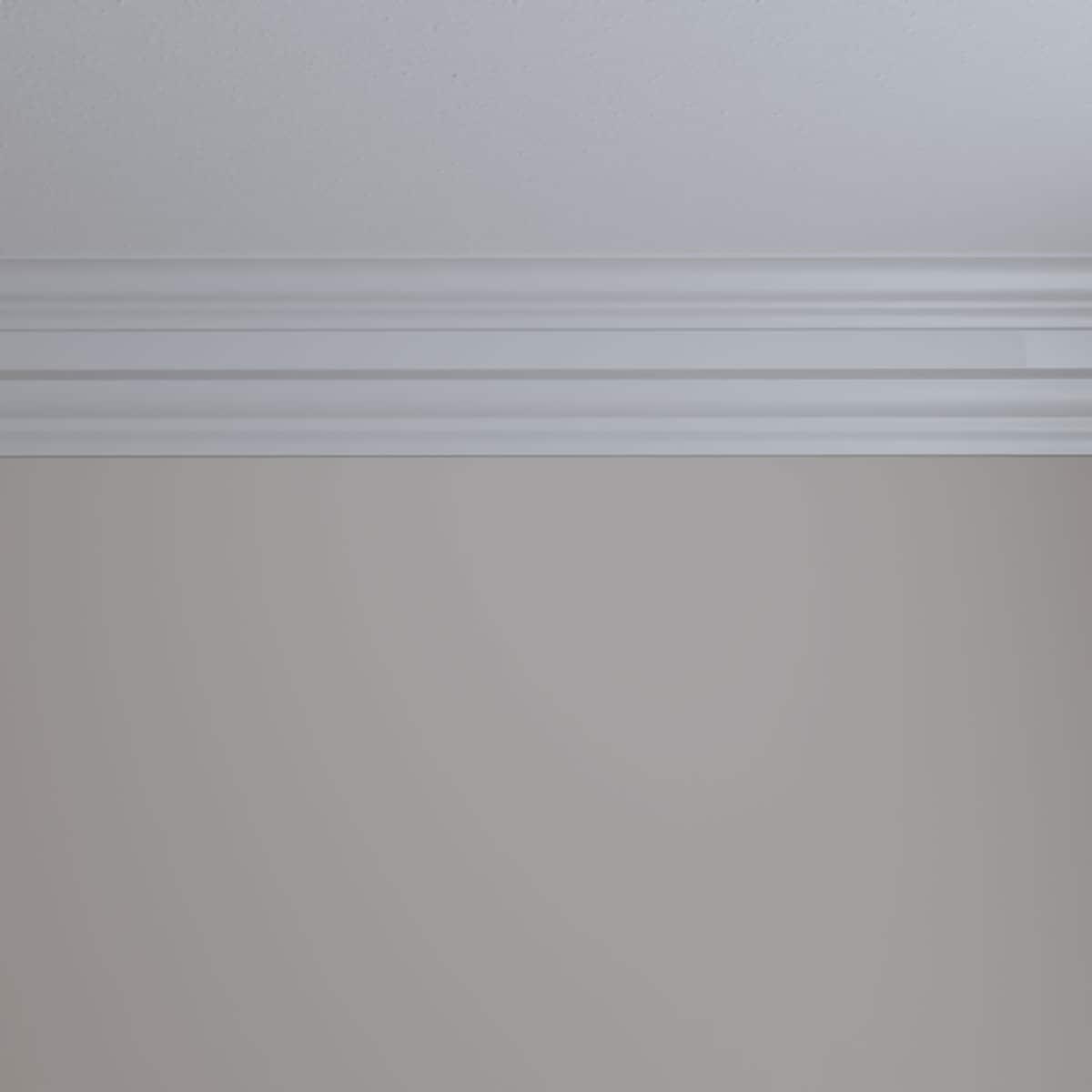 Ekena Millwork 6 1/4"H x 4 3/4"P x 7 7/8"F x 94 1/2"L Alexa Smooth Crown Moulding