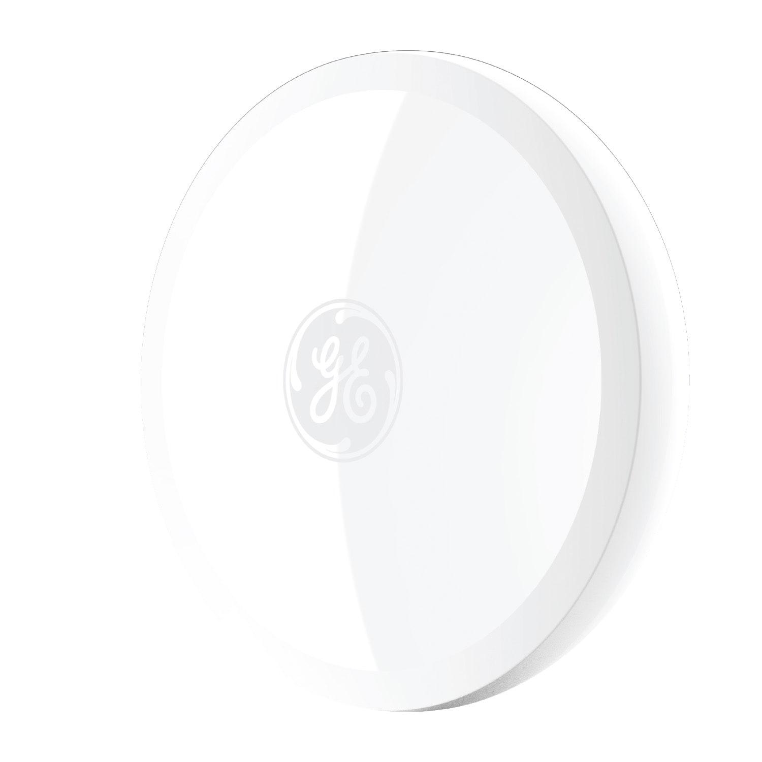 GE CYNC Smart Room Temperature Sensor: White Plastic Thermostat with CR2025 Battery, No Certifications