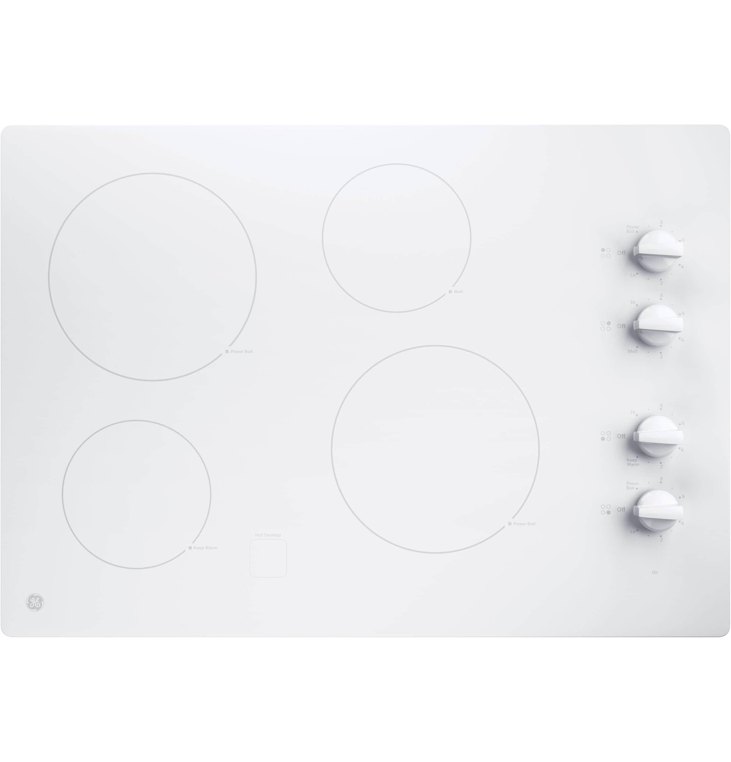 GE 30" Built-In Knob Control Electric Cooktop
