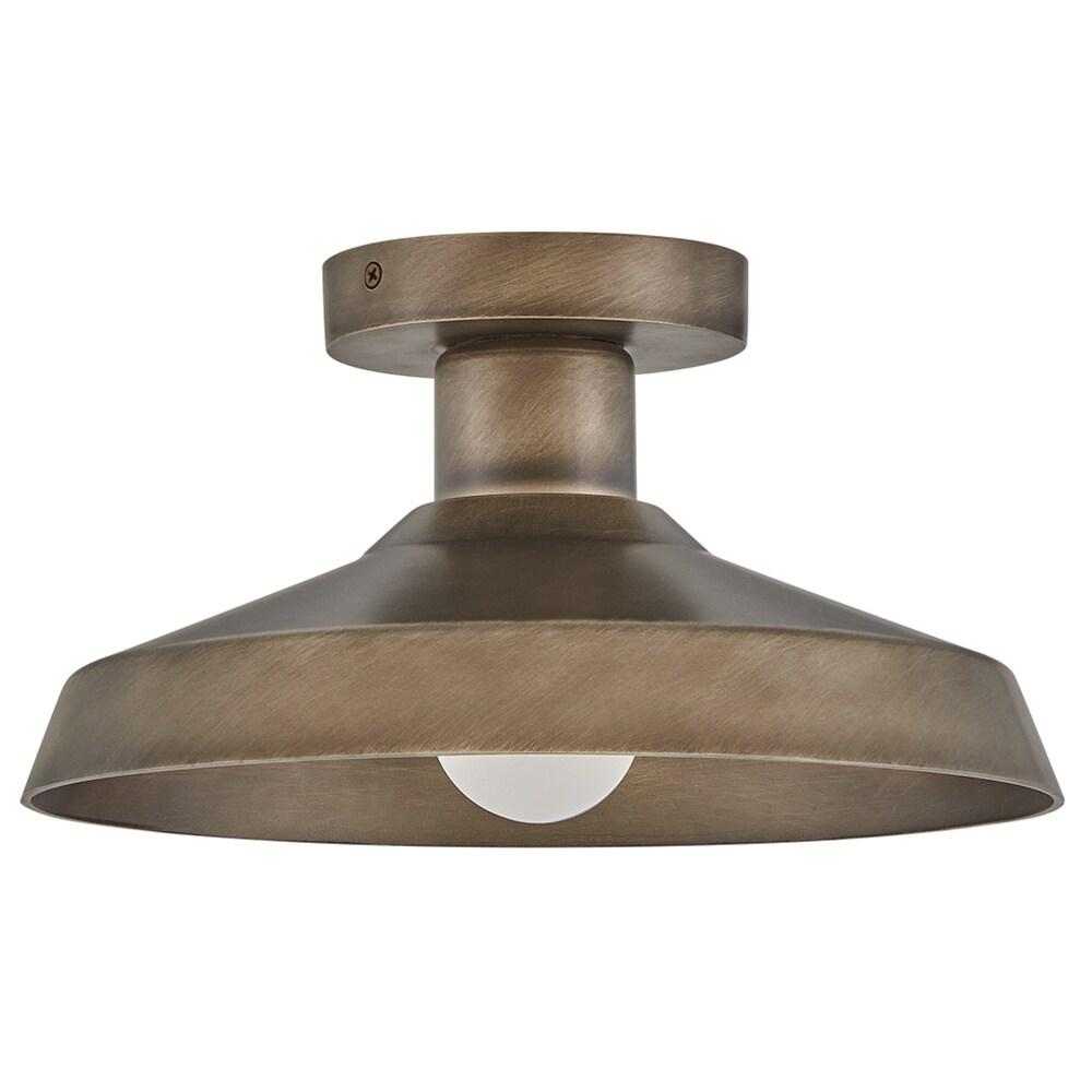 Forge Burnished Bronze Outdoor Flush Mount