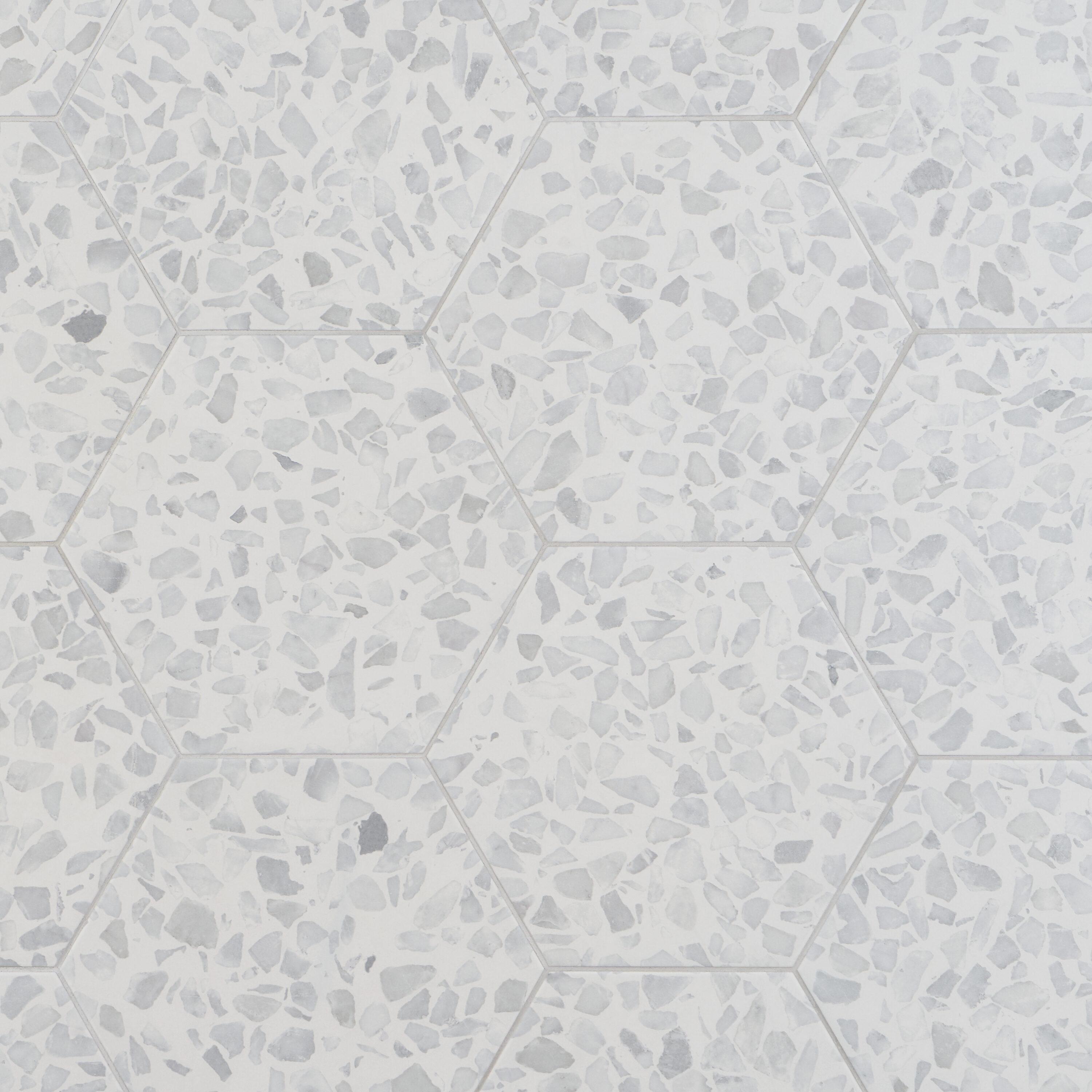 Jurassic Hex 9" Terrazzo Look Porcelain Floor & Wall Tile (8.07 Sq. Ft. / Case)
