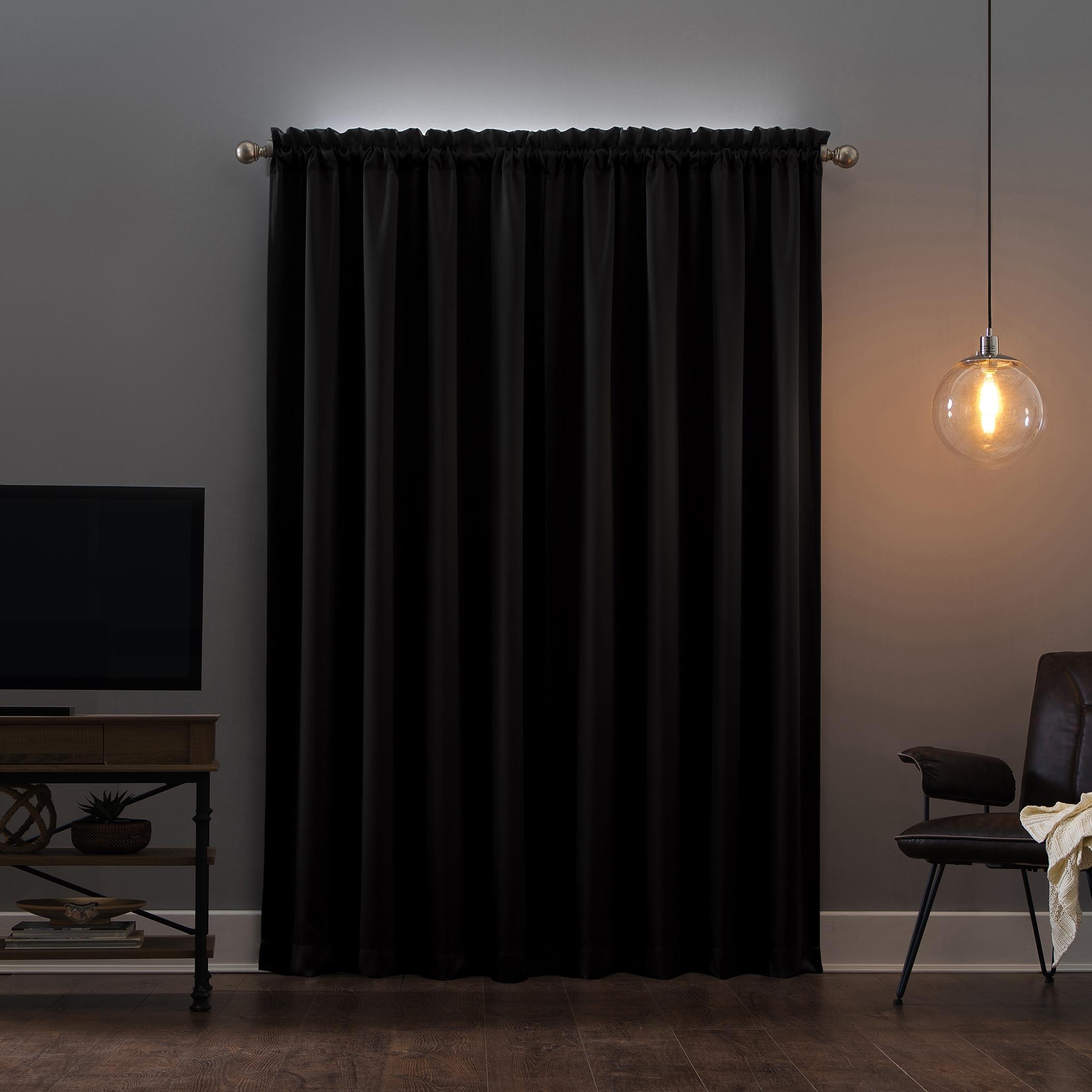 Sun Zero Oslo Theater Grade Extreme 100% Blackout Rod Pocket Curtain Panel