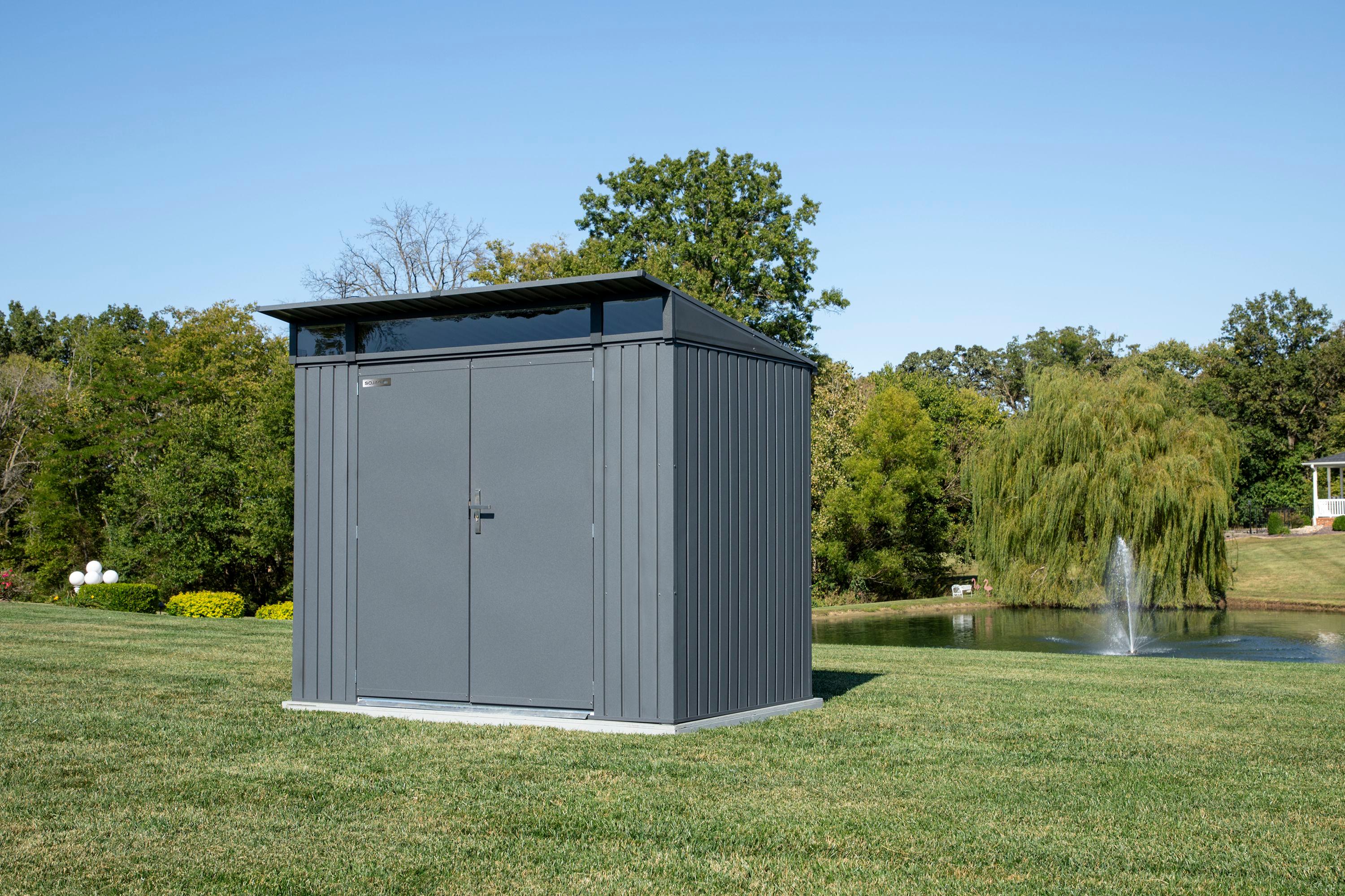 Arrow Sojag 5 ft. W x 8 ft. D Metal Vertical Storage Shed