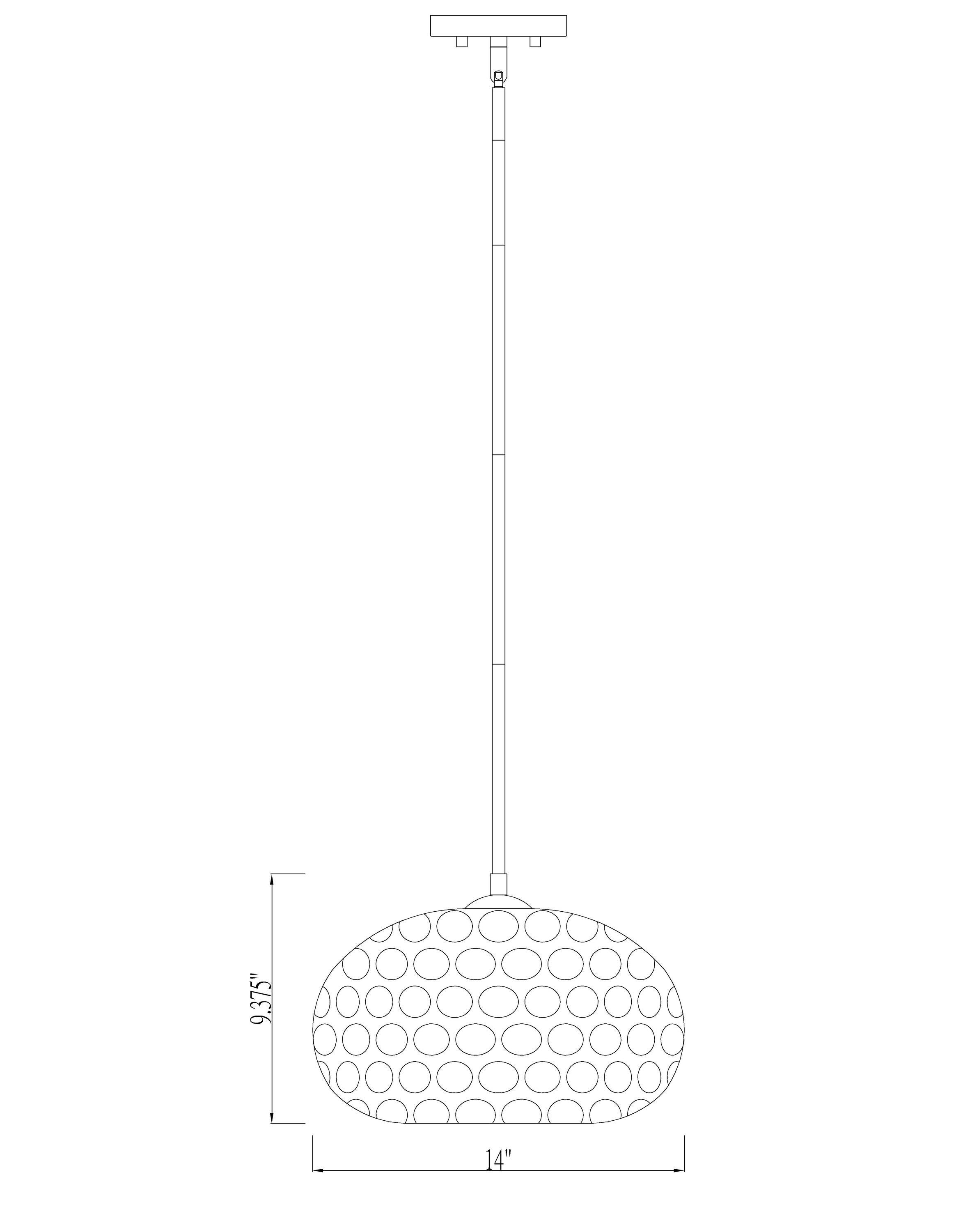 Z-Lite Chloe 1 - Light Pendant in  Brushed Nickel