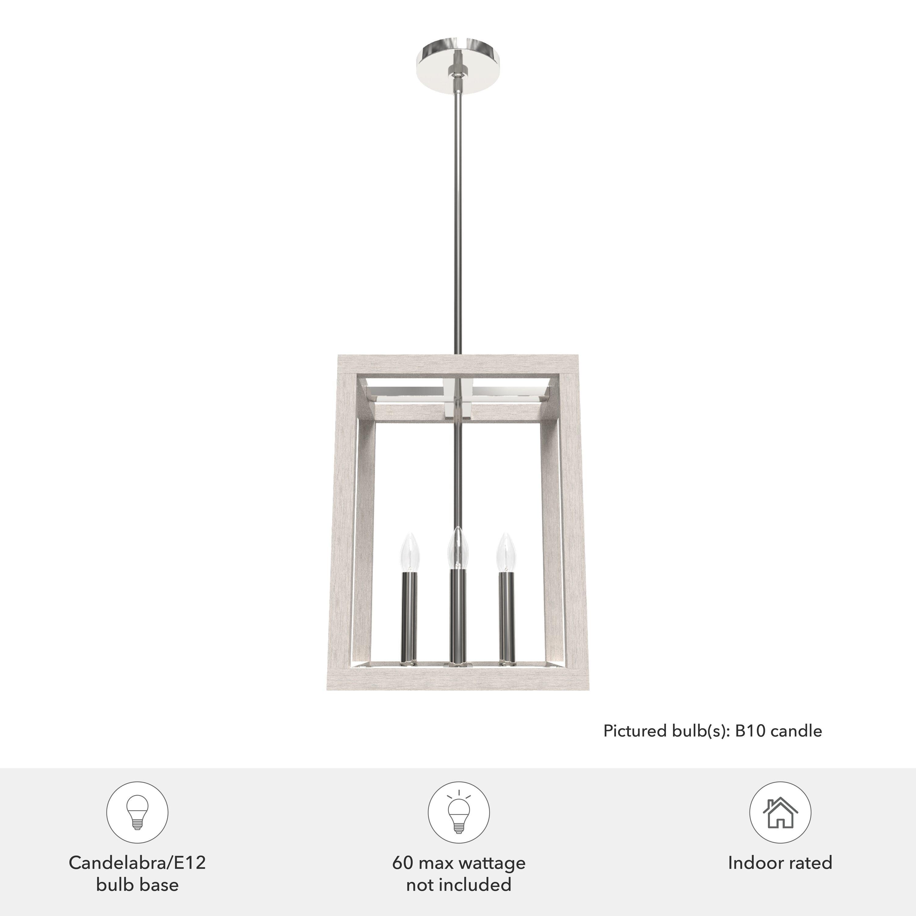 Hunter Fan Squire Manor 4 - Light Square 12 inch Pendant