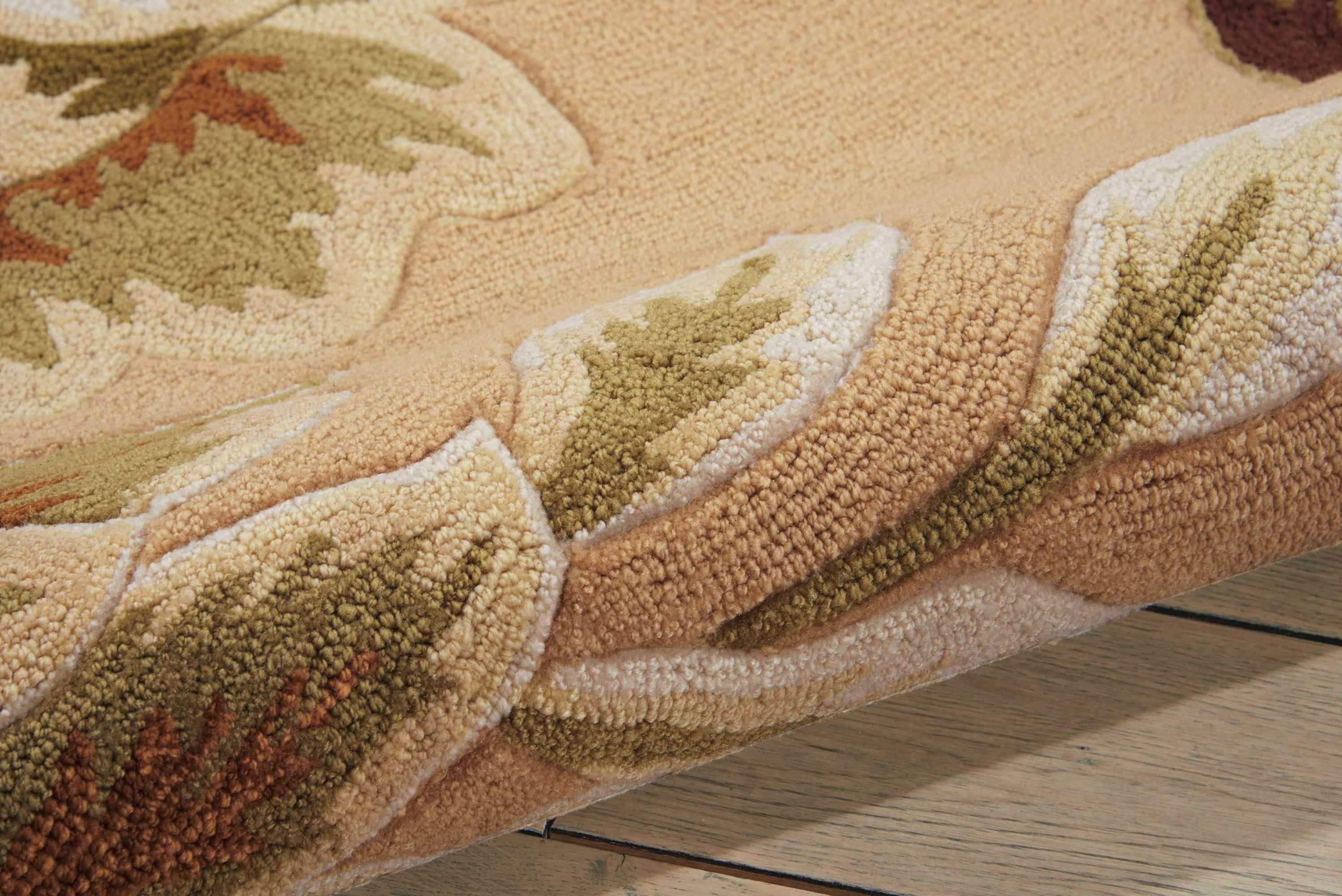 Nourison Fantasy Beige Area Rug FA11 5' x 7'6"